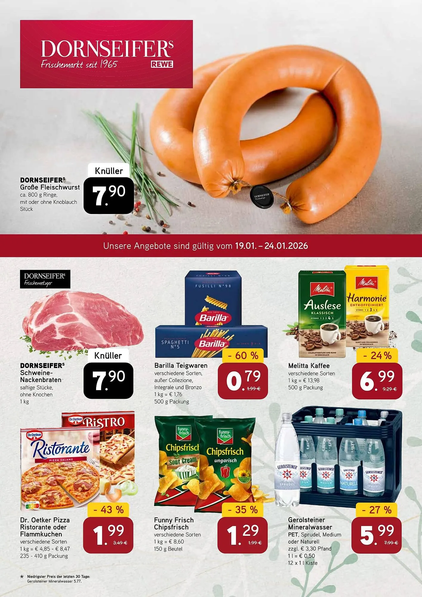 Dornseifer Prospekt von 19. Januar bis 24. Januar 2026 - Prospekt seite 1