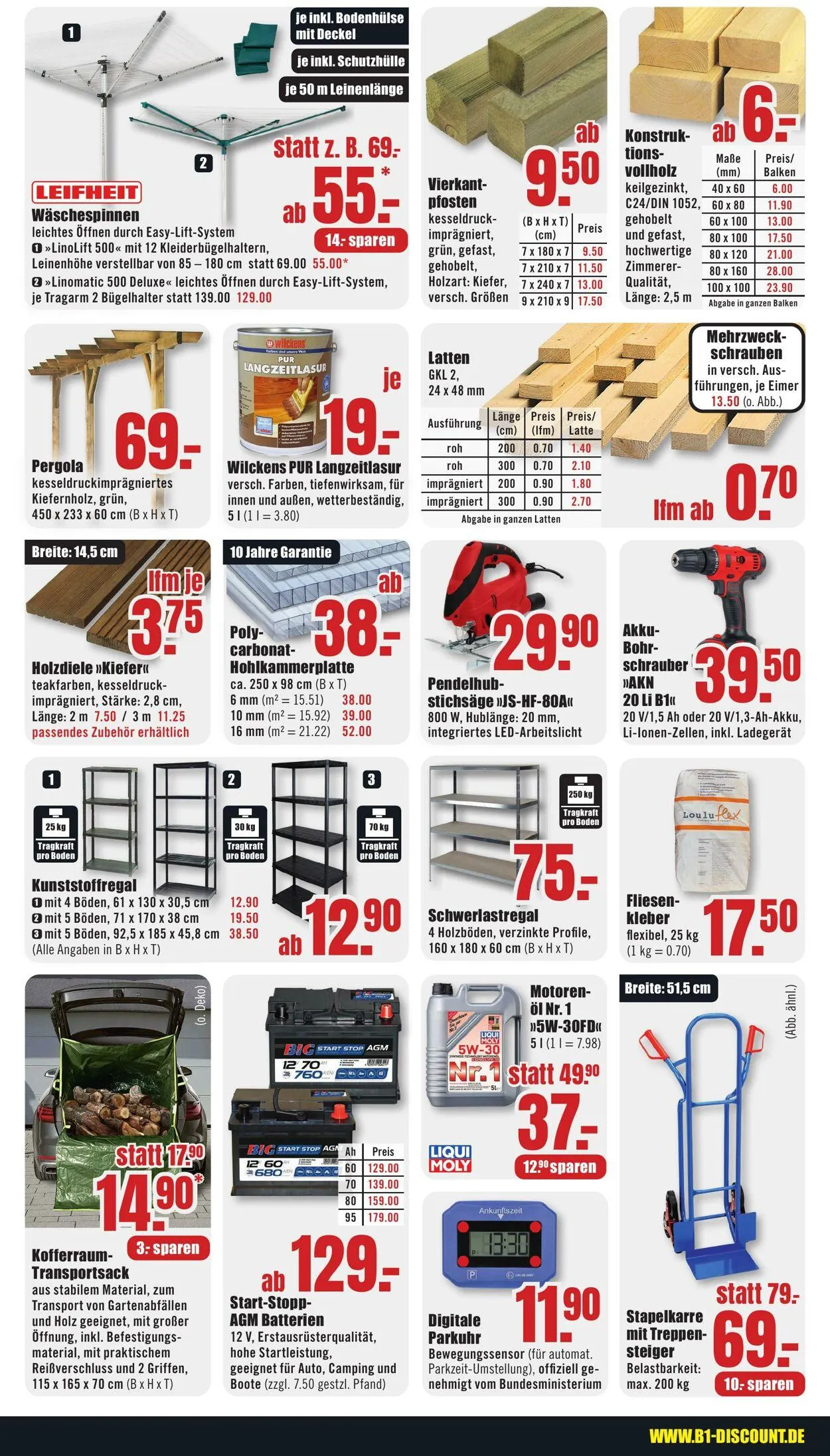B1 Discount Baumarkt von 16. August bis 22. August 2025 - Prospekt seite 4