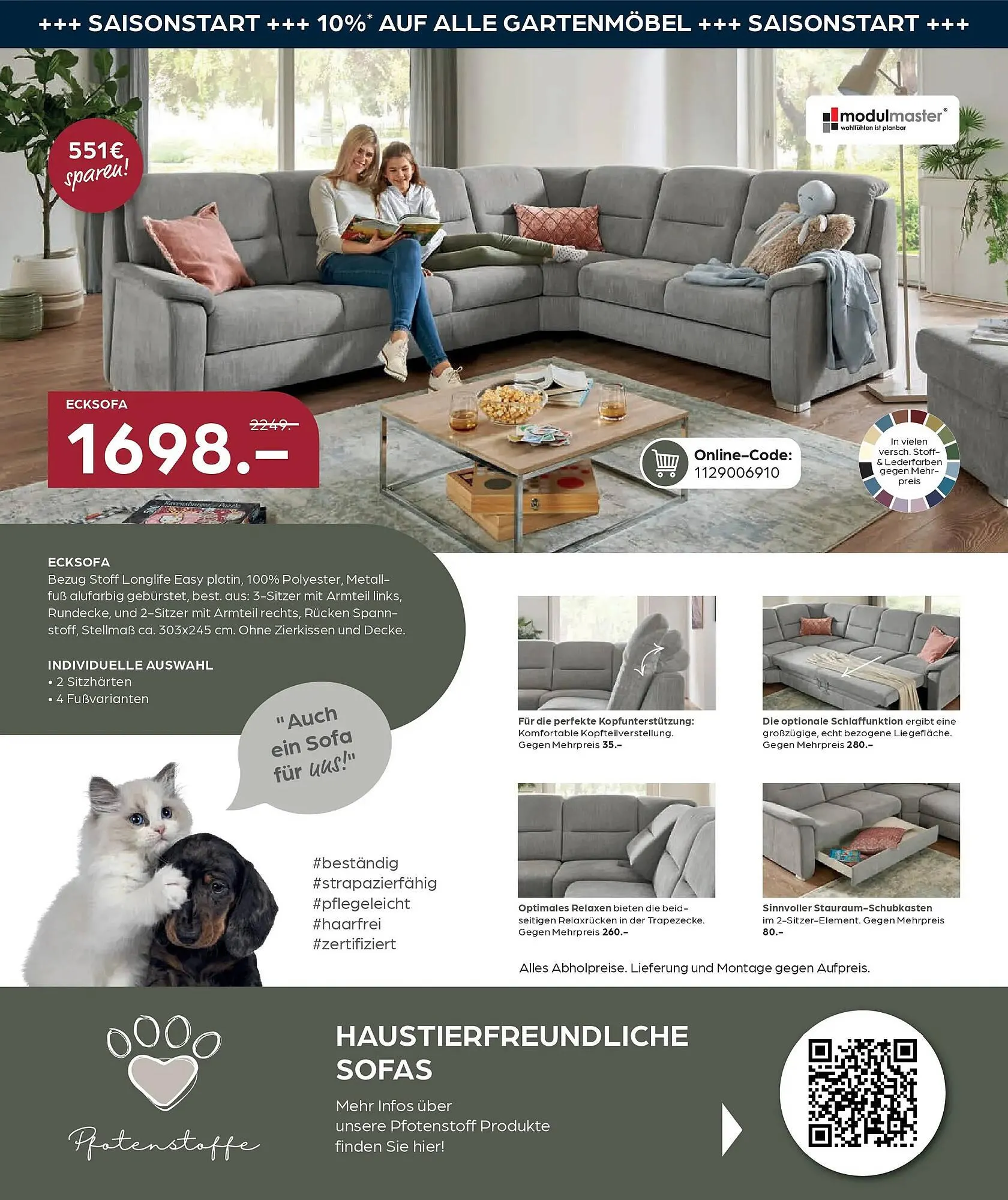 Möbel Buss Prospekt von 19. März bis 4. April 2026 - Prospekt seite 22