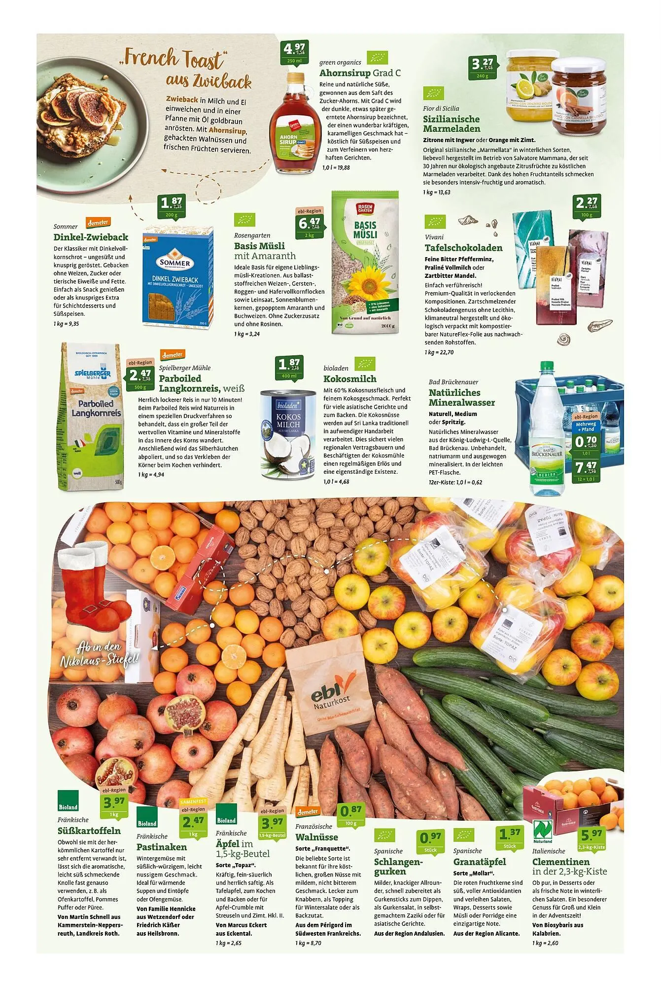 Ebl Naturkost Prospekt von 27. November bis 3. Dezember 2024 - Prospekt seite 3