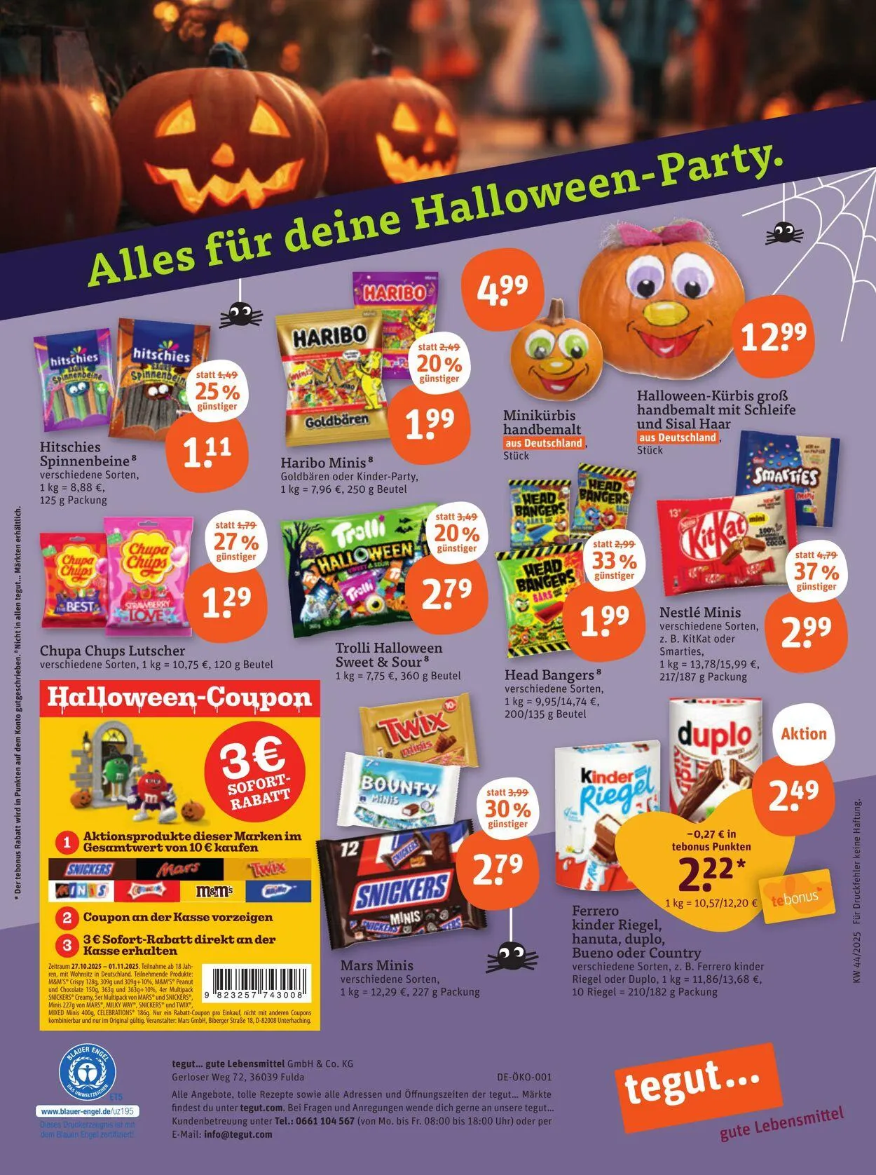 Tegut Aktueller Prospekt von 20. Oktober bis 26. Oktober 2025 - Prospekt seite 23