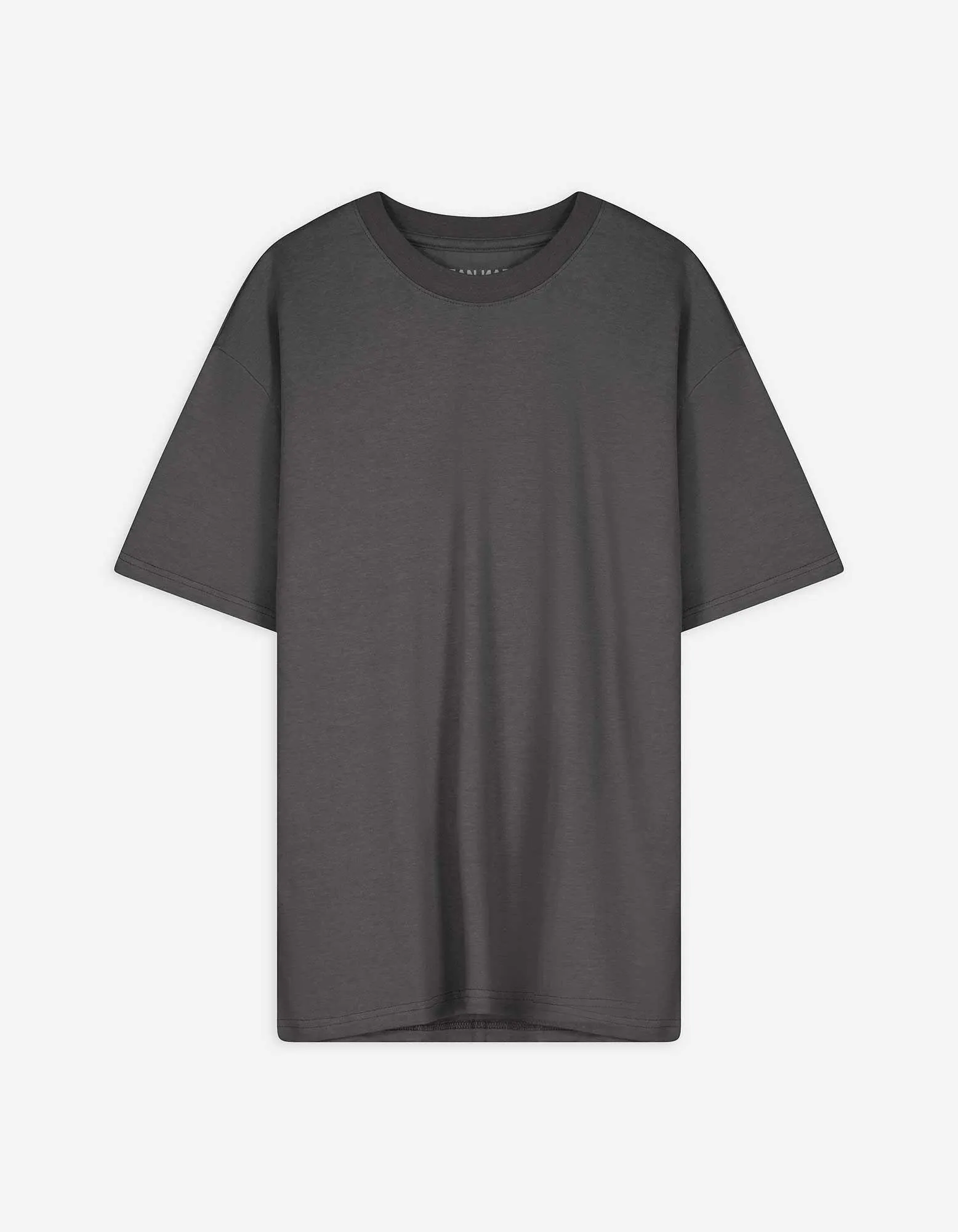 Tričko - Nadměrný střih Oversized Fit - tmave seda