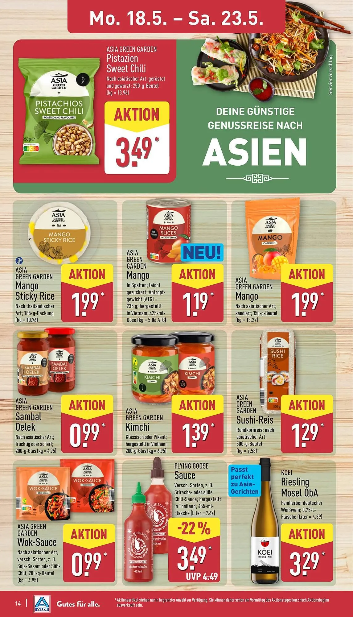 Aldi Nord Prospekt von 18. Mai bis 23. Mai 2026 - Prospekt seite 14