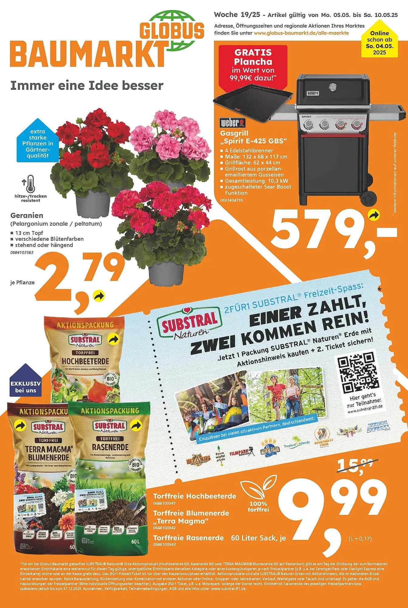 Globus Baumarkt Prospekt von 4. Mai bis 10. Mai 2025 - Prospekt seite 1