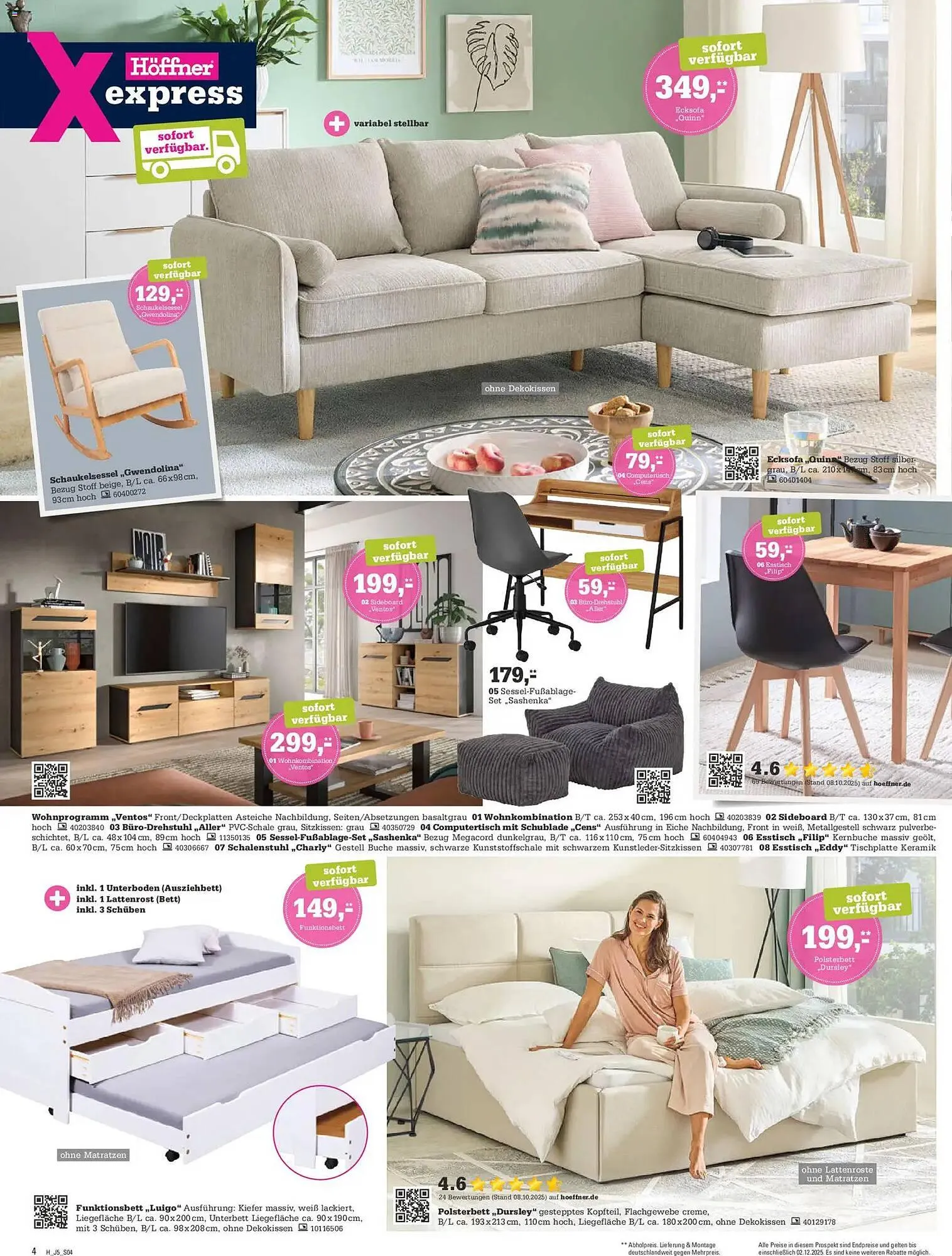 Höffner Prospekt von 19. November bis 2. Dezember 2025 - Prospekt seite 4
