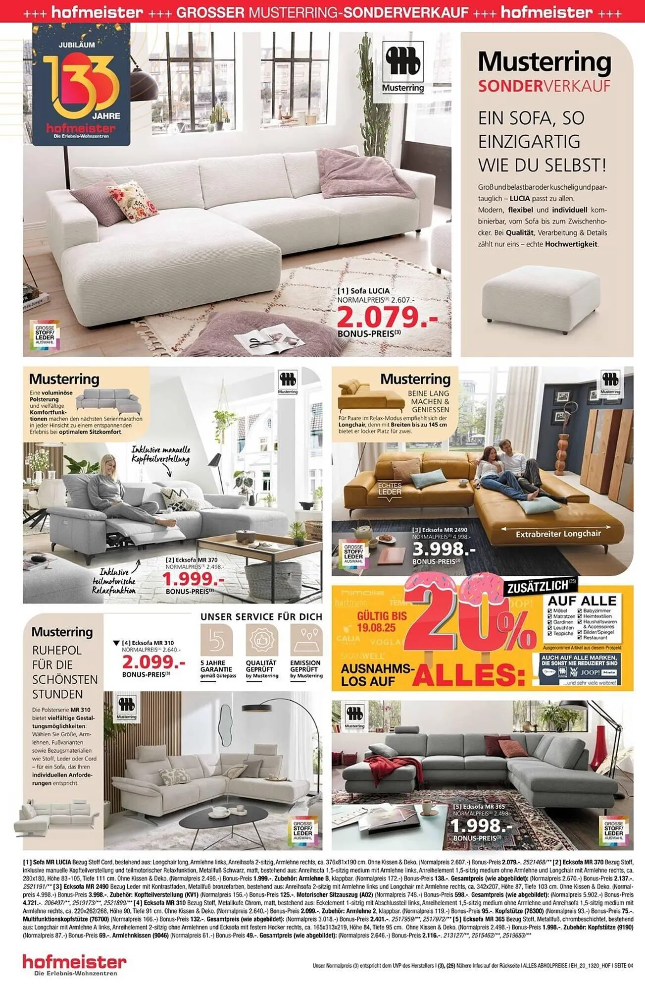 Hofmeister Prospekt von 30. Juli bis 19. August 2025 - Prospekt seite 4
