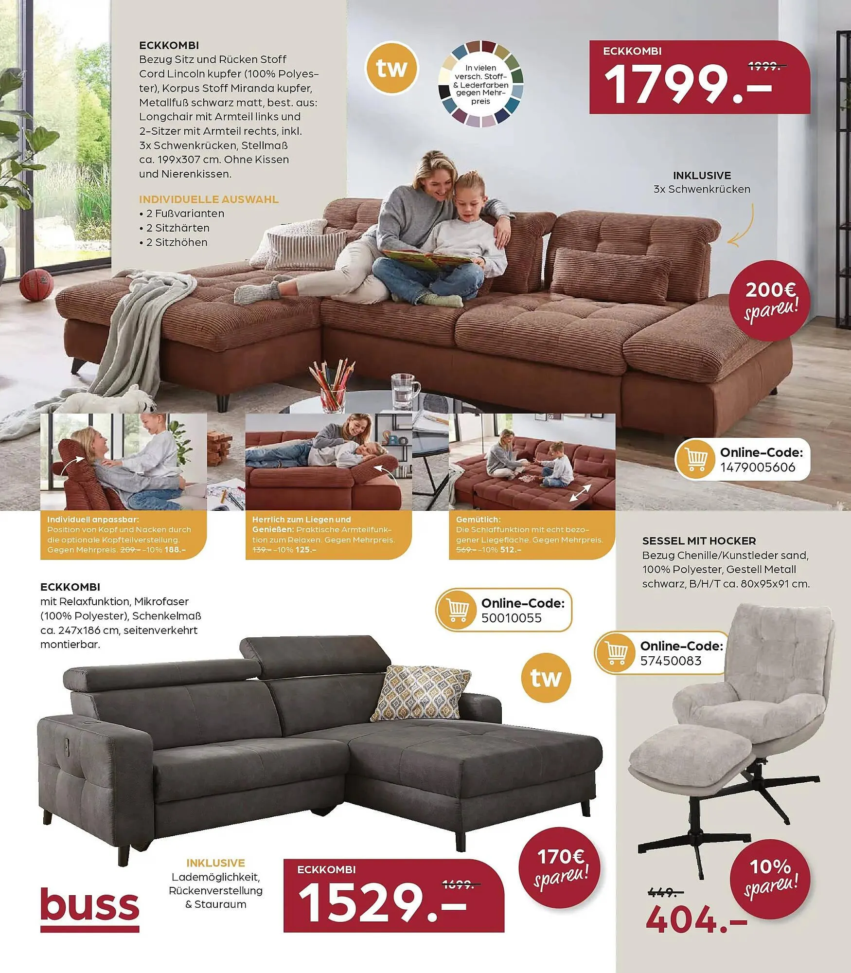 Möbel Buss Prospekt von 8. April bis 13. April 2026 - Prospekt seite 6