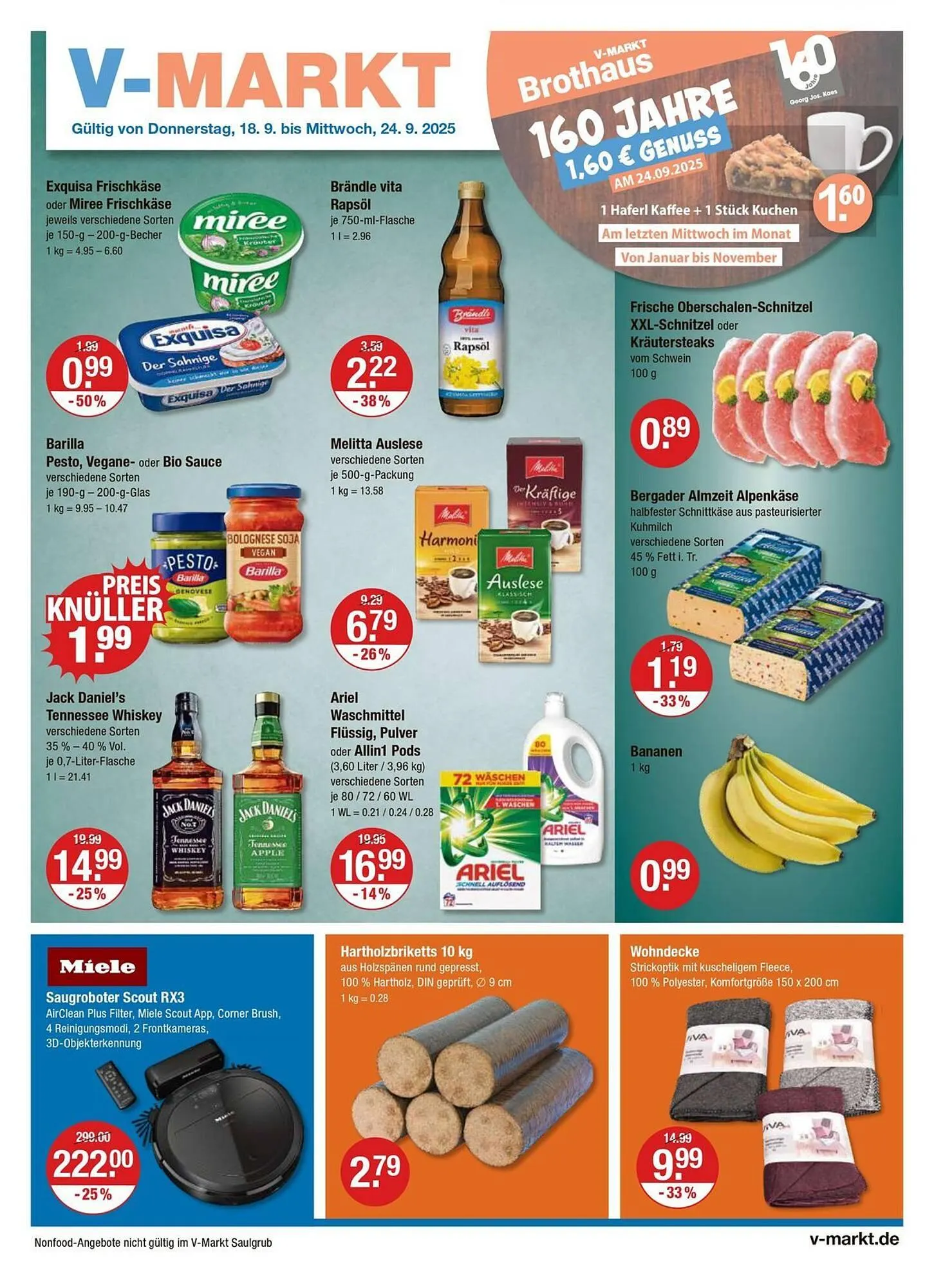 V Markt Prospekt von 18. September bis 24. September 2025 - Prospekt seite 1