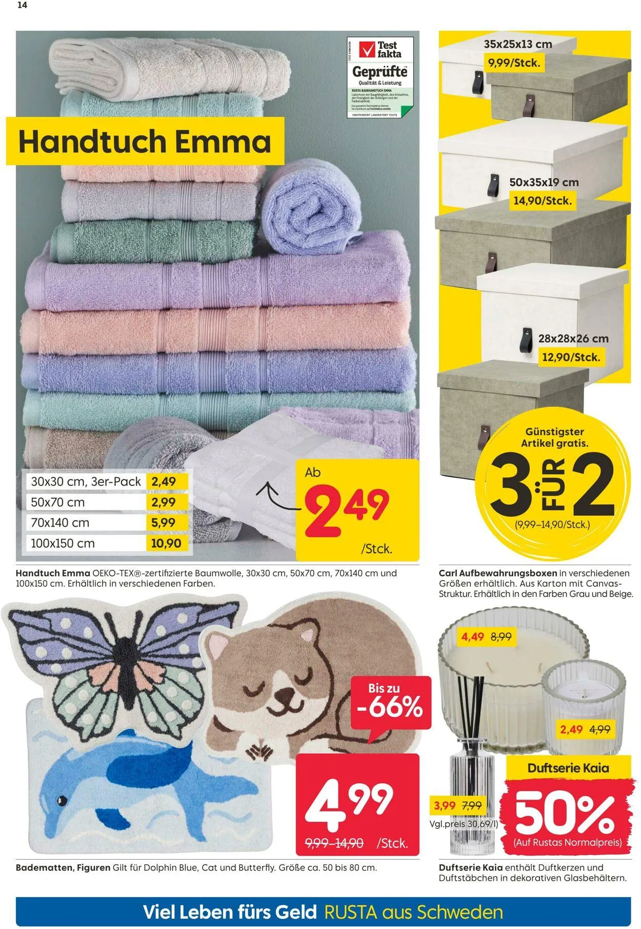 Rusta Aktueller Prospekt von 24. April bis 8. Mai 2025 - Prospekt seite 14