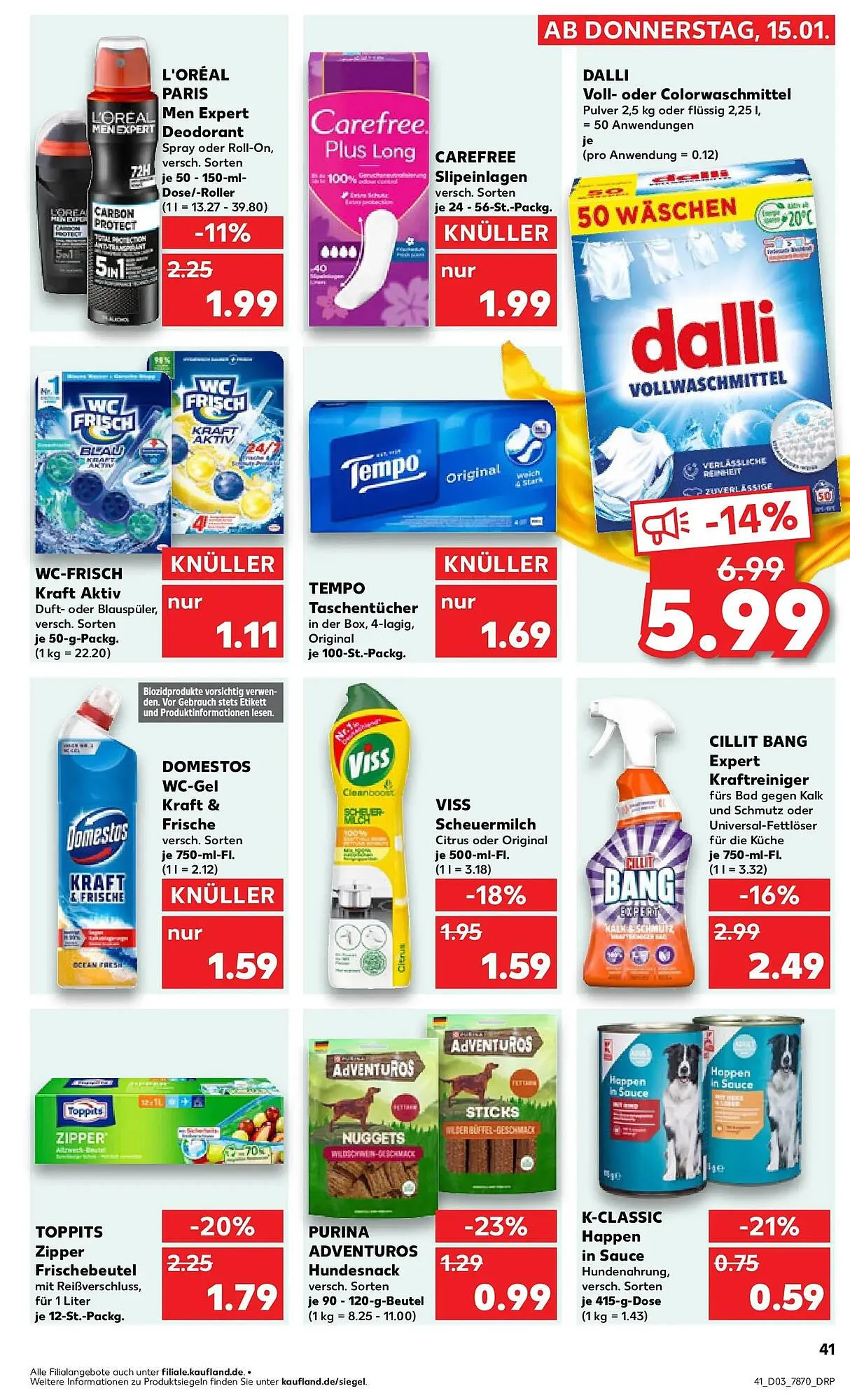 Kaufland Prospekt von 18. Januar bis 21. Januar 2026 - Prospekt seite 41
