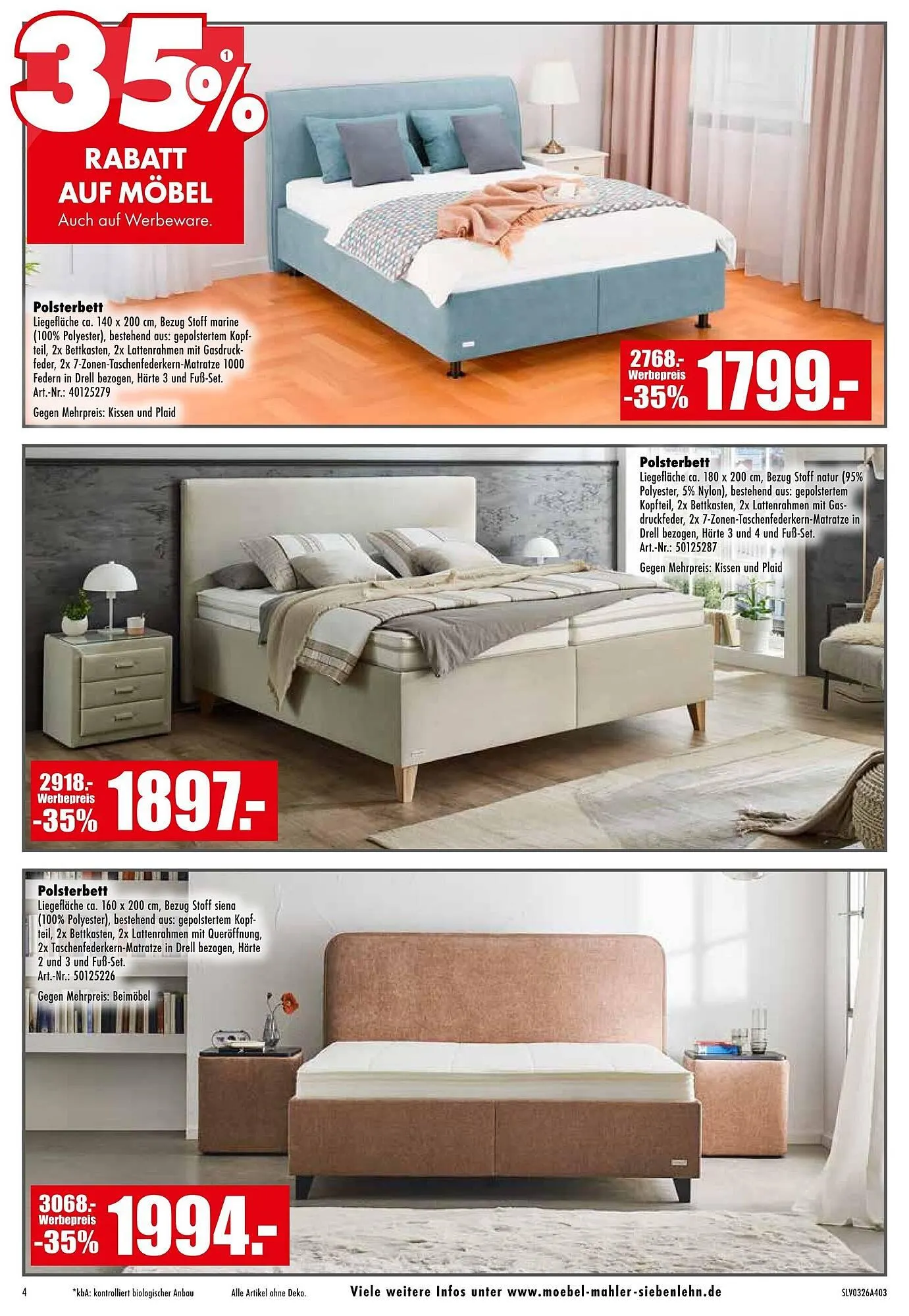 Möbel Mahler Katalog von 25. März bis 7. April 2026 - Prospekt seite 4