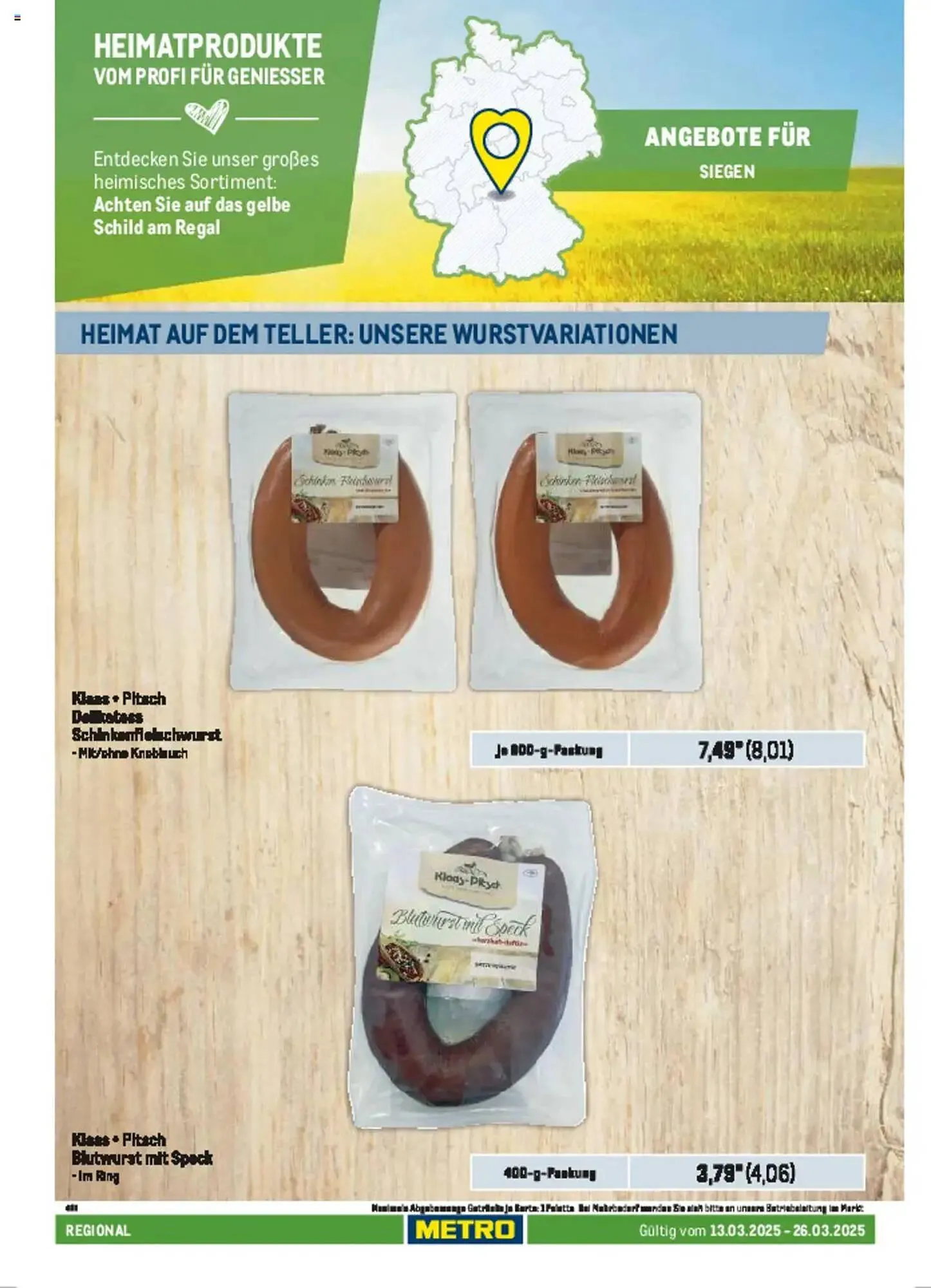 METRO Prospekt von 13. März bis 26. März 2025 - Prospekt seite 8