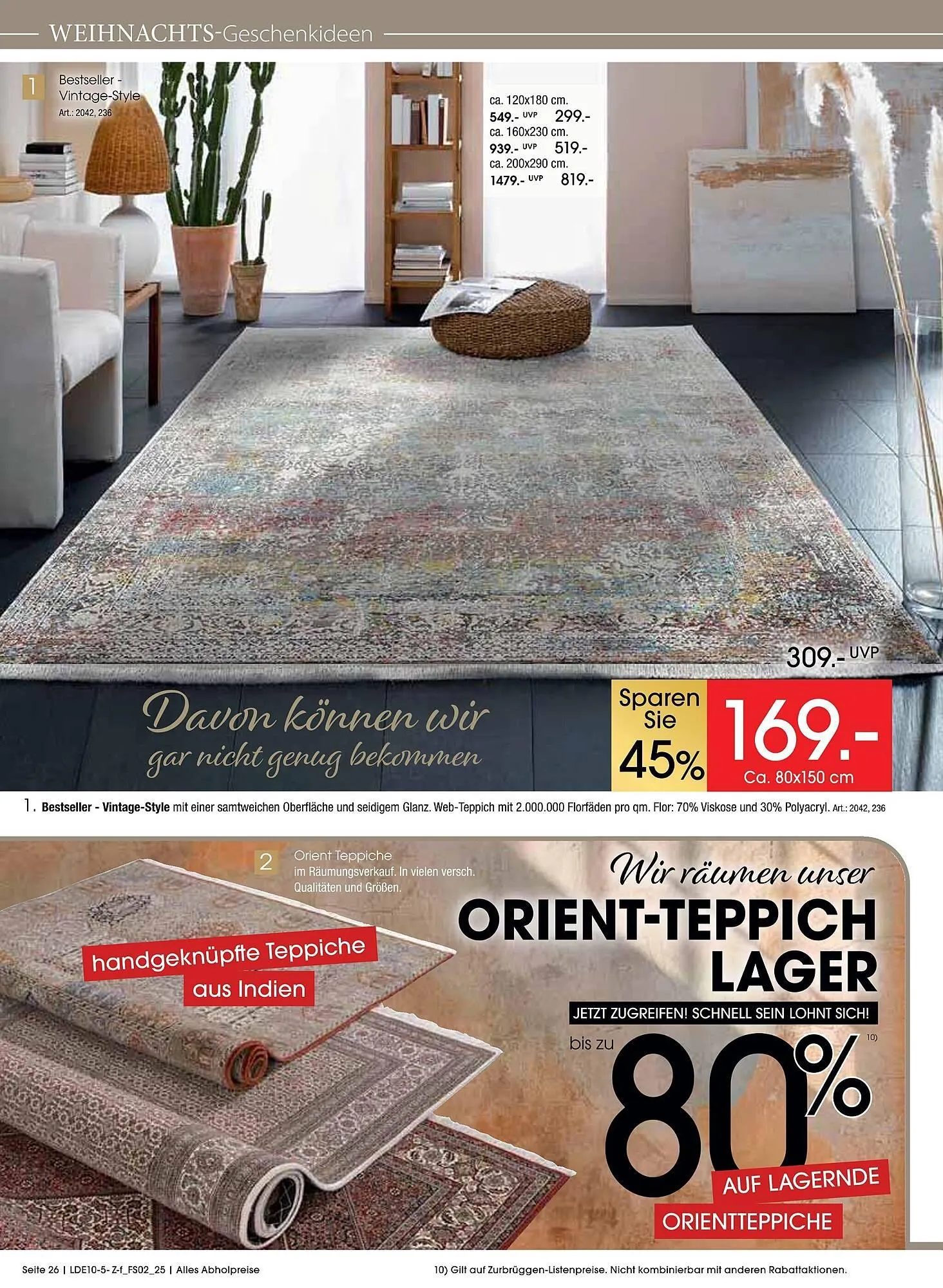 Zurbrüggen Prospekt von 11. Oktober bis 15. November 2025 - Prospekt seite 26