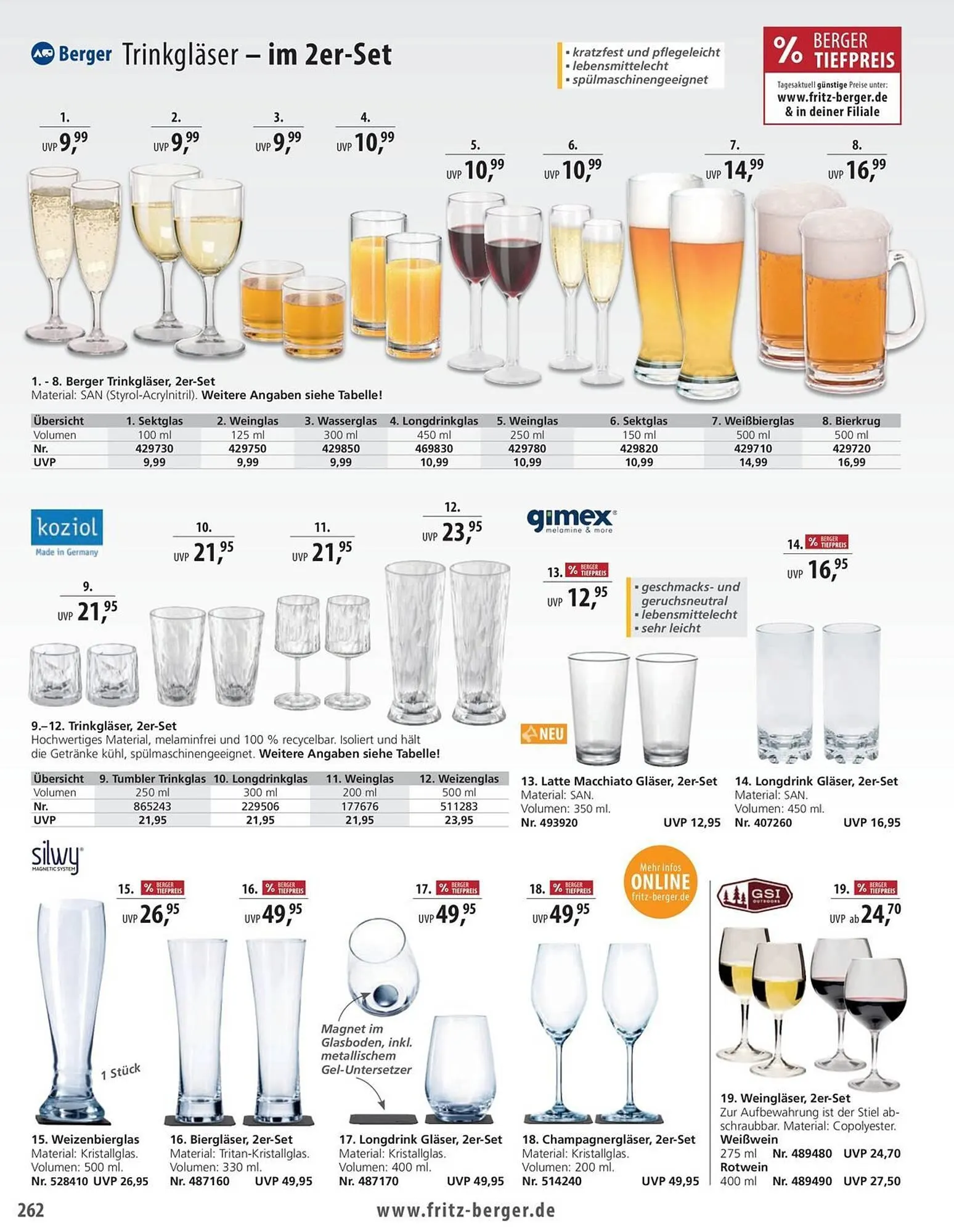 Fritz Berger Prospekt von 27. Mai bis 31. Dezember 2025 - Prospekt seite 262