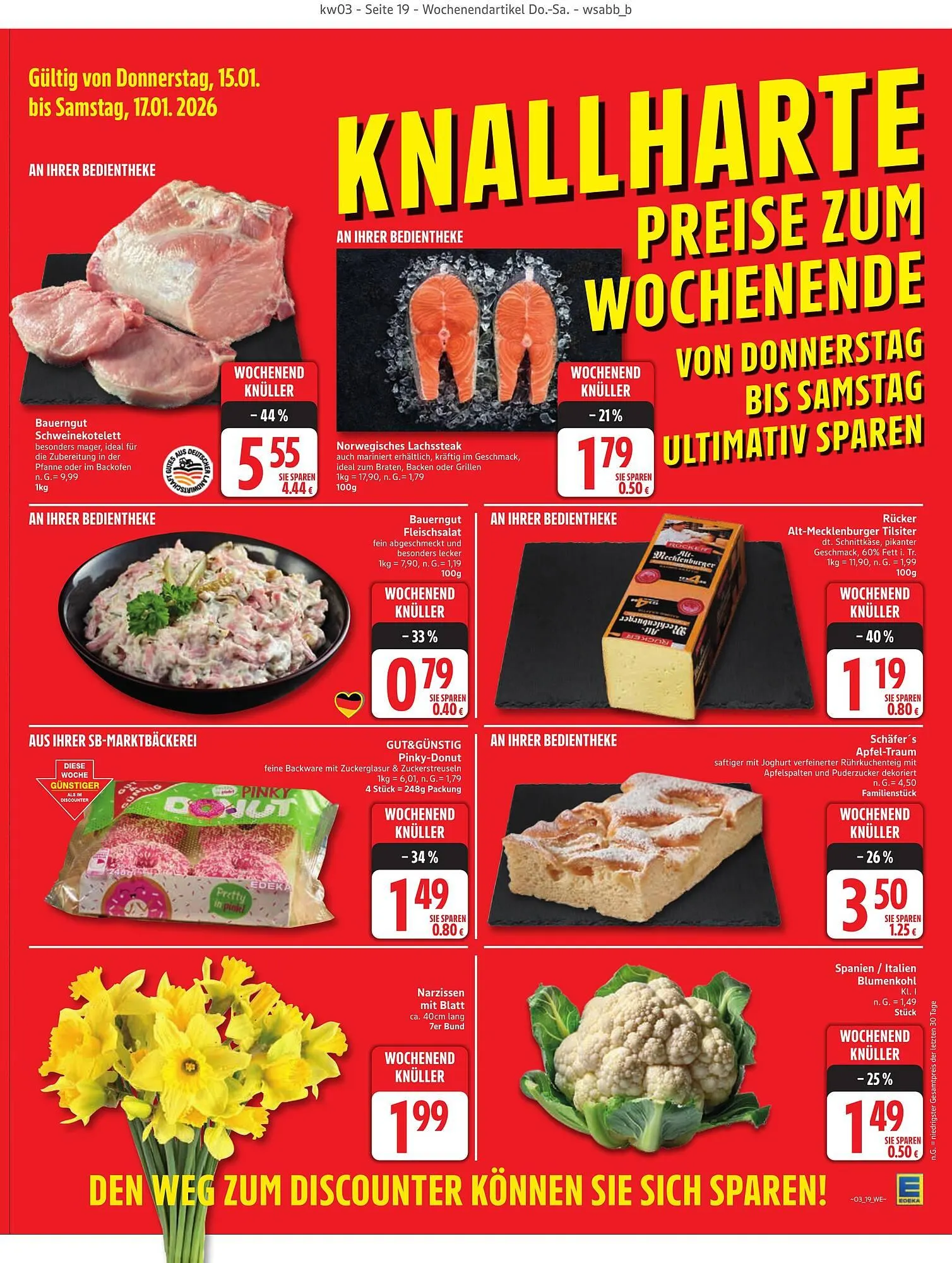 Edeka Prospekt von 12. Januar bis 17. Januar 2026 - Prospekt seite 19