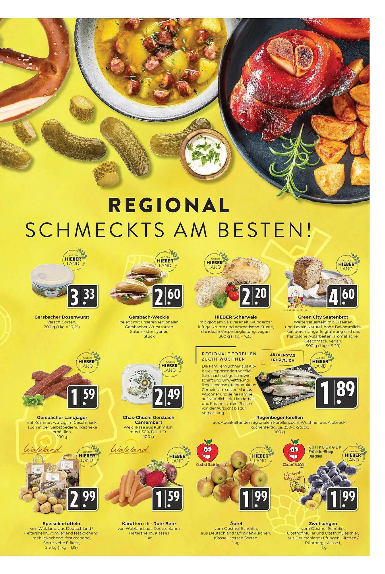 Hieber's Frische Center Prospekt von 31. August bis 6. September 2025 - Prospekt seite 9