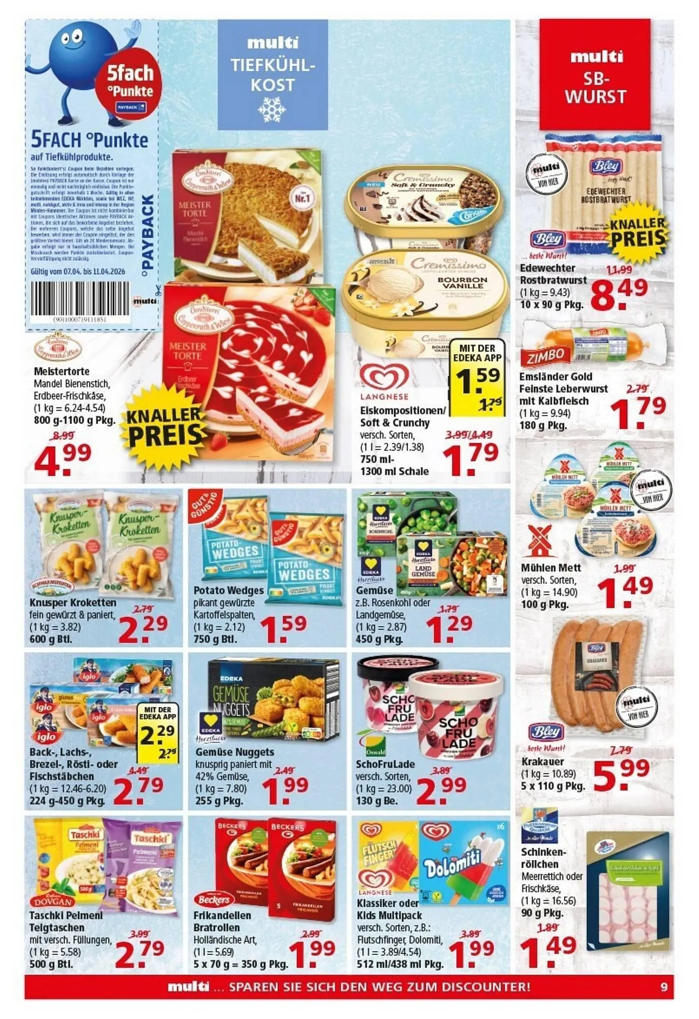 Multi Markt Prospekt von 6. April bis 11. April 2026 - Prospekt seite 9