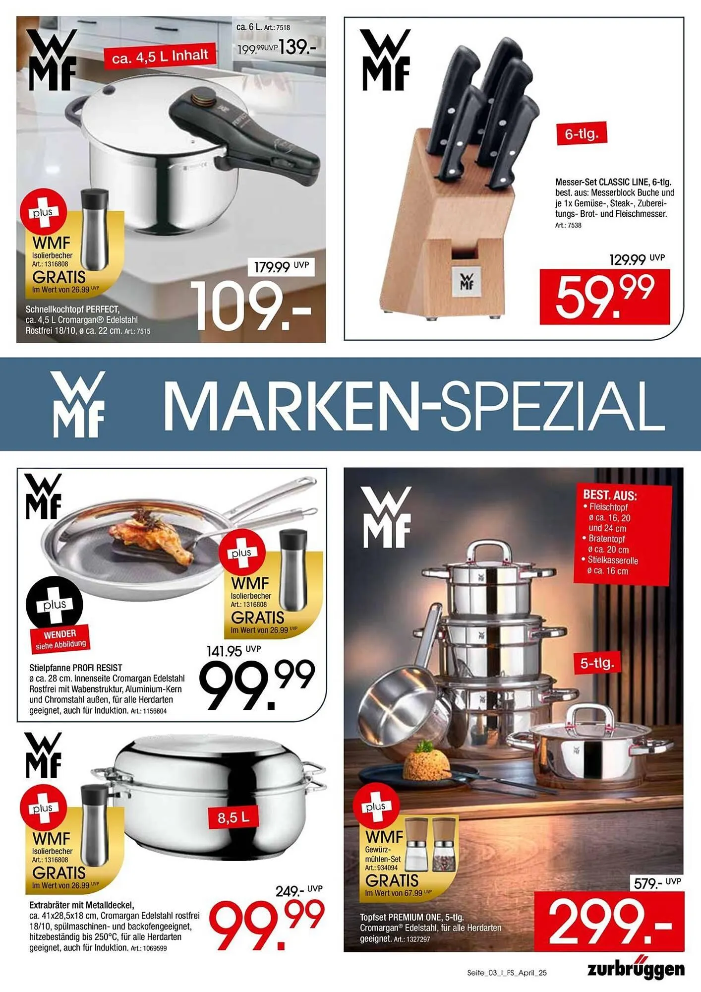 Zurbrüggen Prospekt von 30. April bis 17. Mai 2025 - Prospekt seite 3