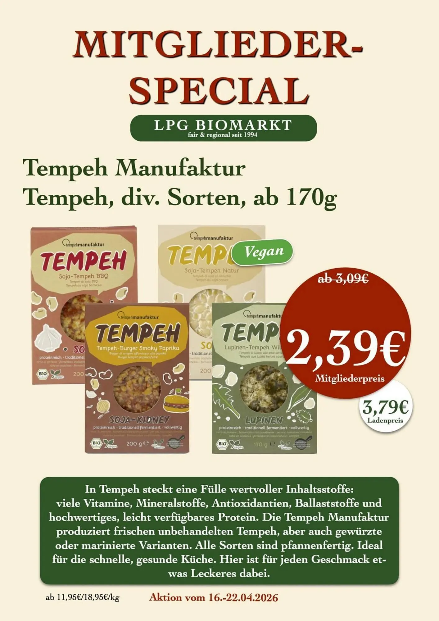 LPG Biomarkt Prospekt von 16. April bis 22. April 2026 - Prospekt seite 6