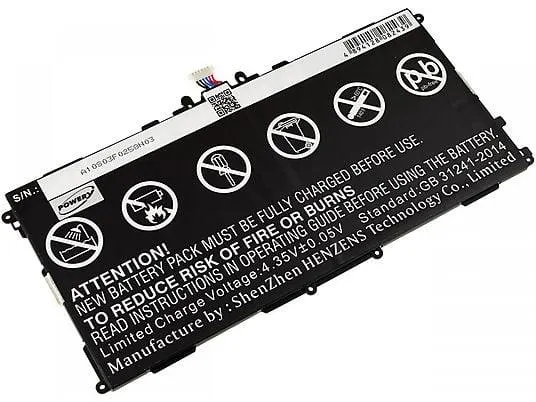POWERY Akku für Samsung SM-T520 Li-Polymer Akku, 3.8 Volt, 6600mAh