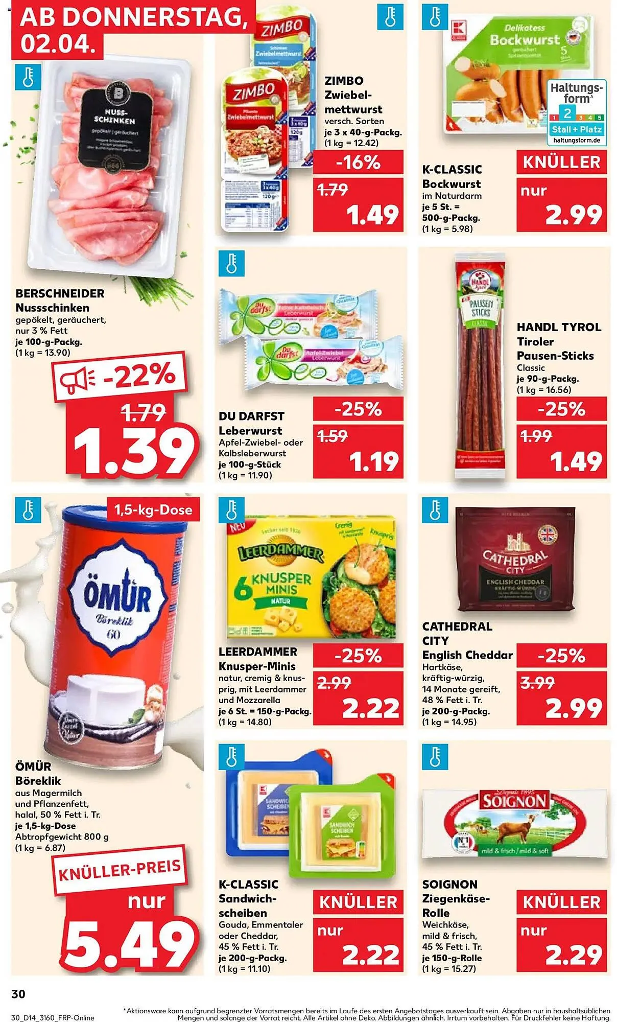 Kaufland Prospekt von 2. April bis 8. April 2026 - Prospekt seite 30