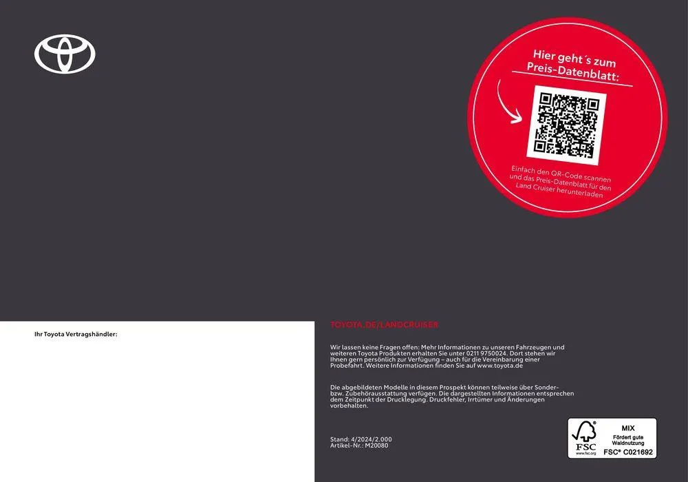 Toyota Land Cruiser von 15. Mai bis 15. Mai 2025 - Prospekt seite 23