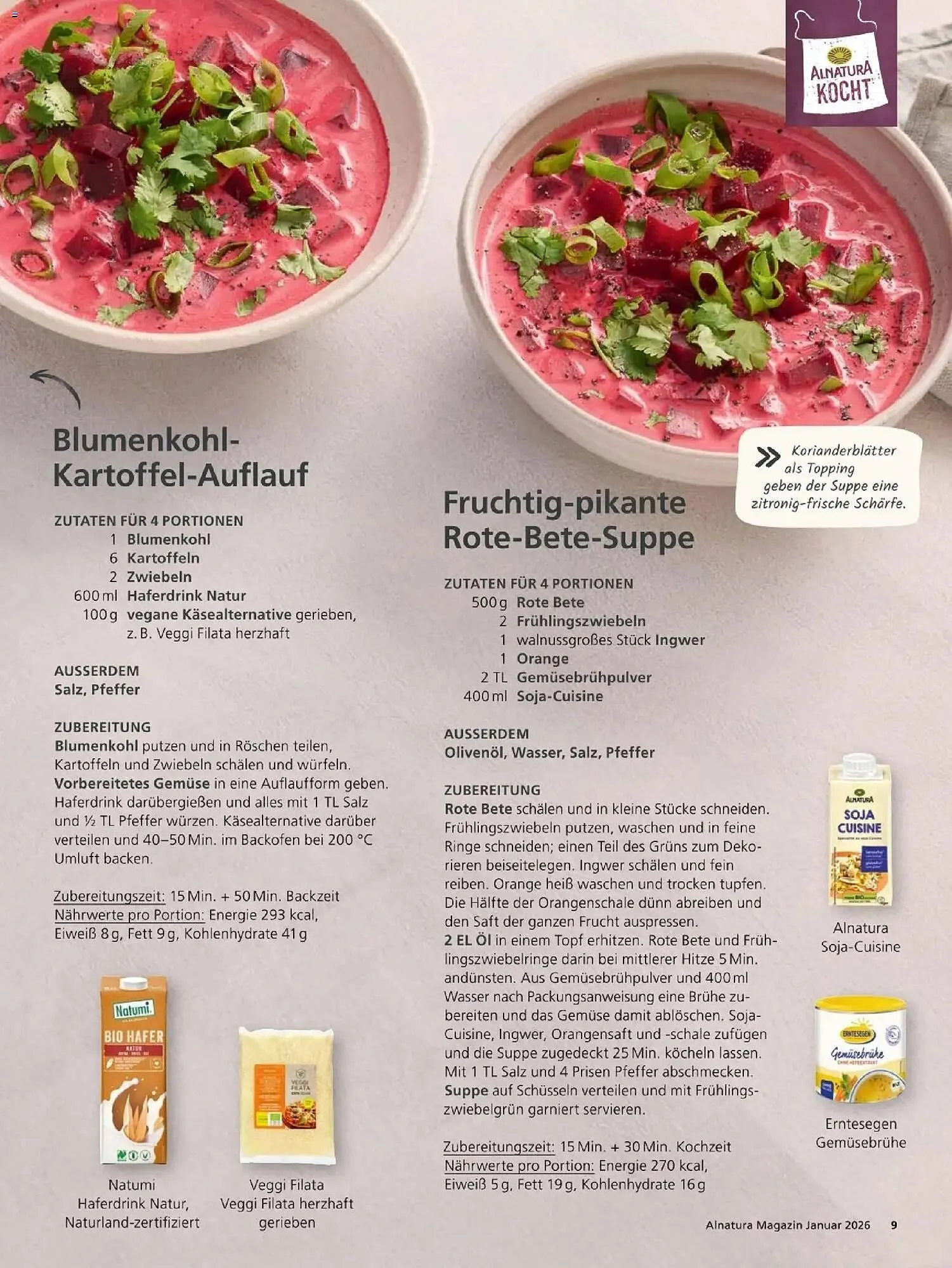 Alnatura Prospekt von 1. Januar bis 31. Januar 2026 - Prospekt seite 9