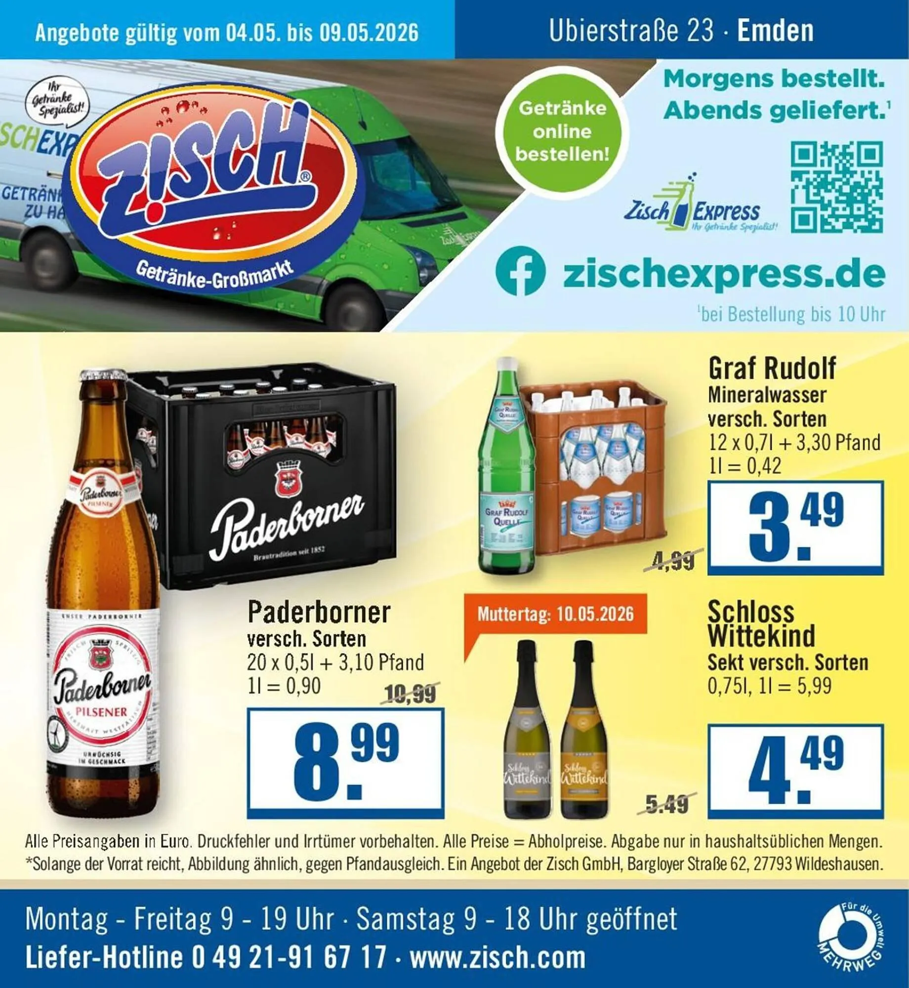 Zisch Prospekt von 4. Mai bis 9. Mai 2026 - Prospekt seite 1