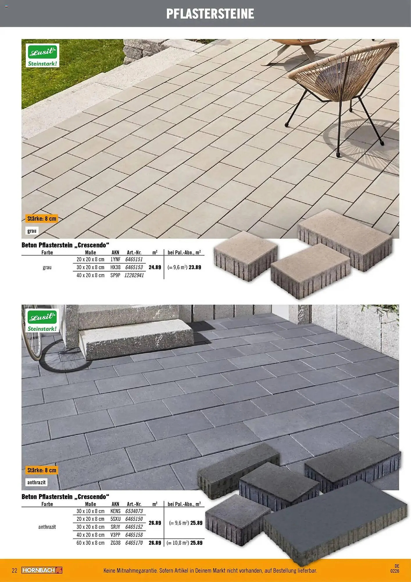 Hornbach Prospekt von 12. Februar bis 31. Dezember 2026 - Prospekt seite 22