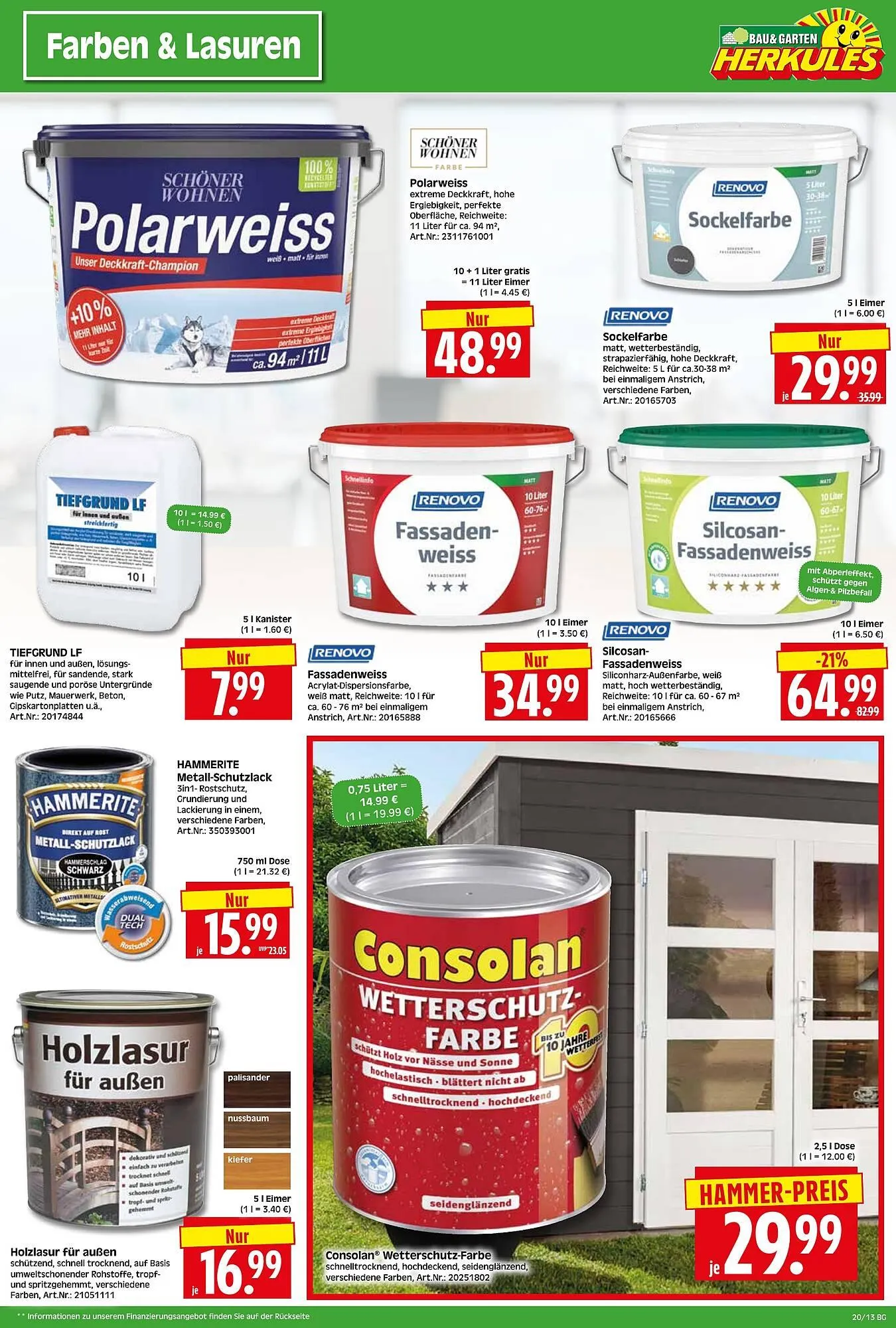 Herkules Baumarkt Prospekt von 12. Mai bis 17. Mai 2025 - Prospekt seite 13