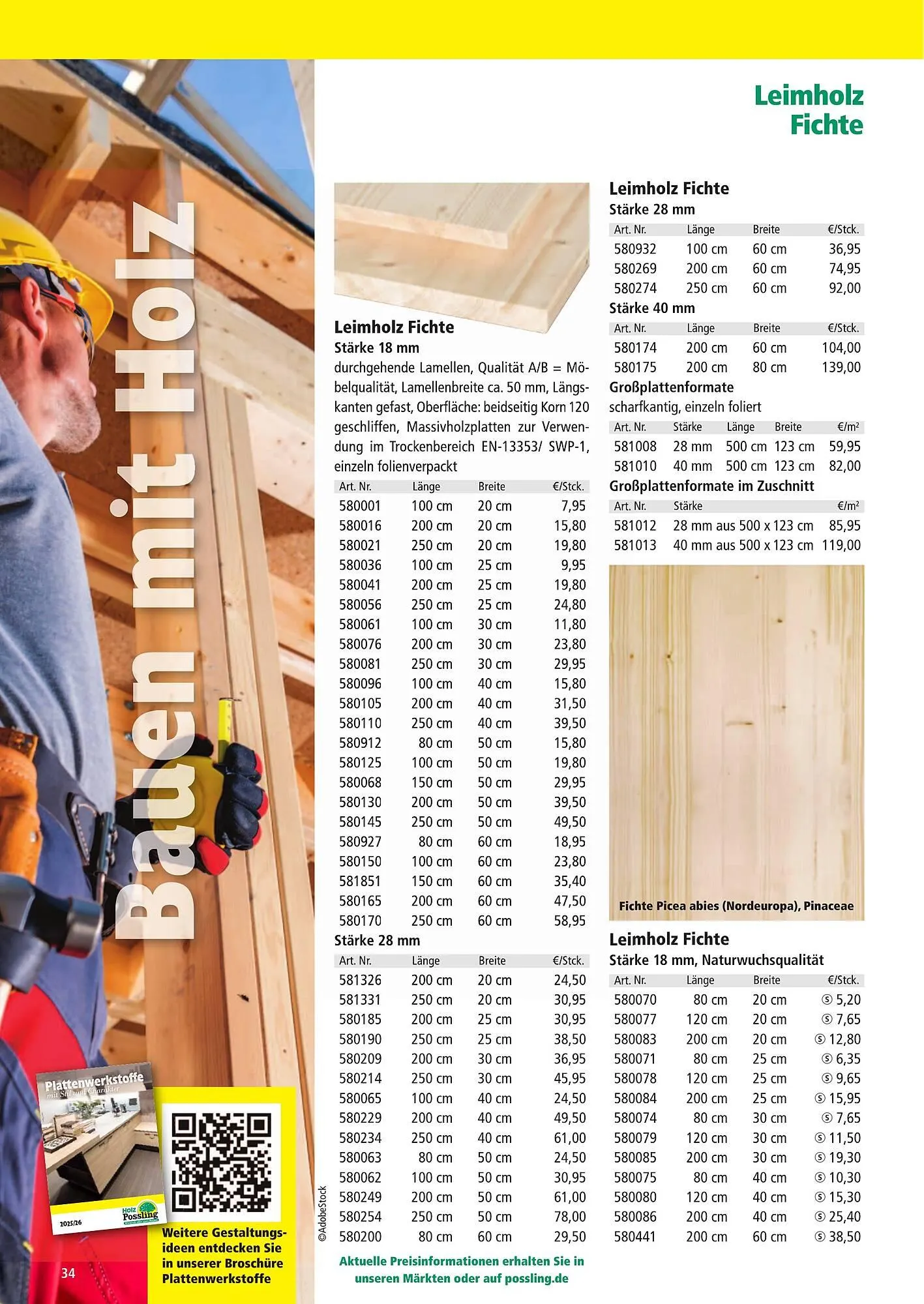 Holz Possling Prospekt von 1. April bis 31. Juli 2026 - Prospekt seite 34