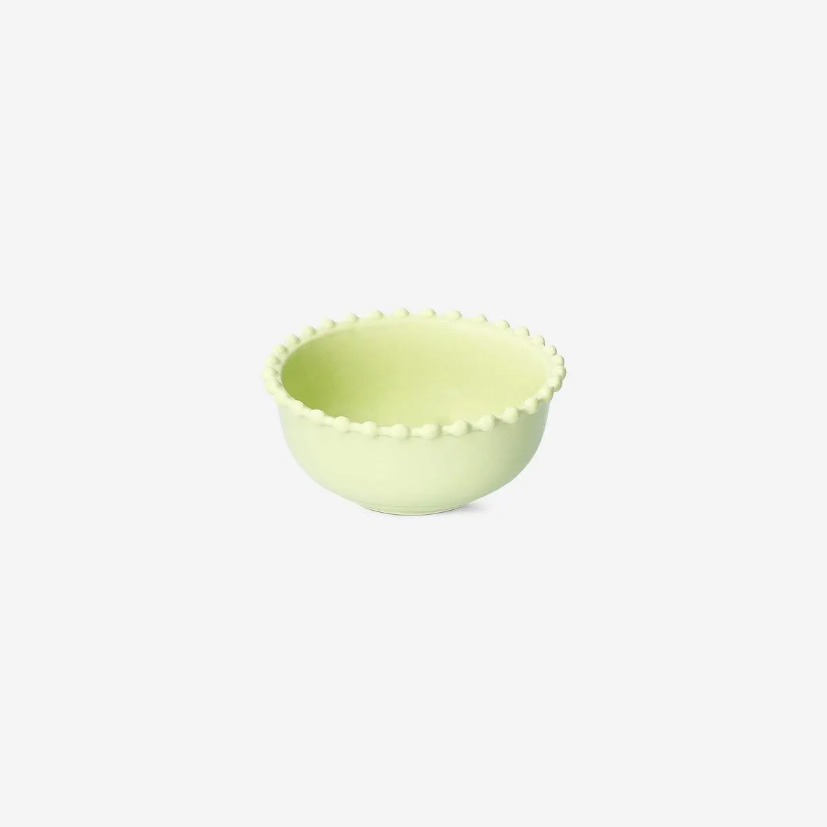 Green bowl with bubble edge