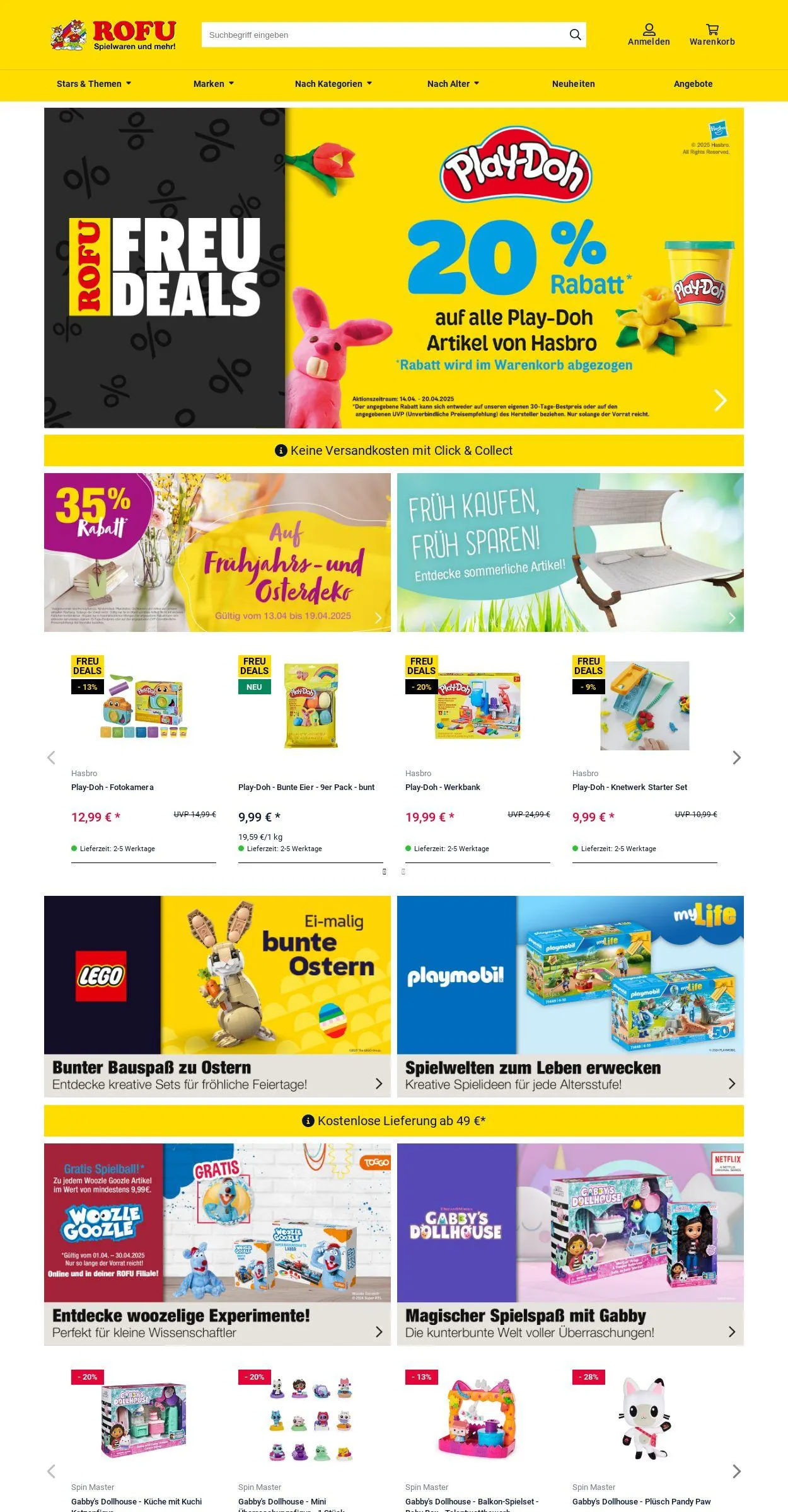 ROFU Kinderland Aktueller Prospekt von 14. April bis 23. April 2025 - Prospekt seite 1