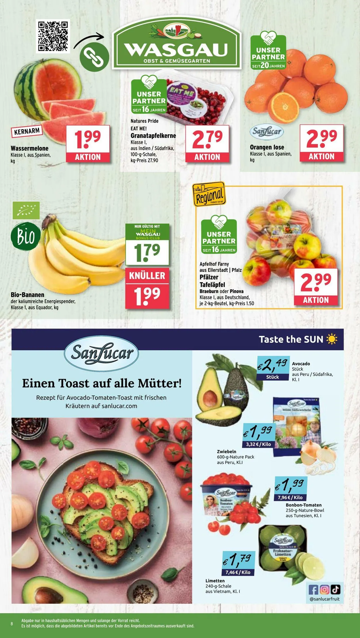 Wasgau von 5. Mai bis 10. Mai 2025 - Prospekt seite 8