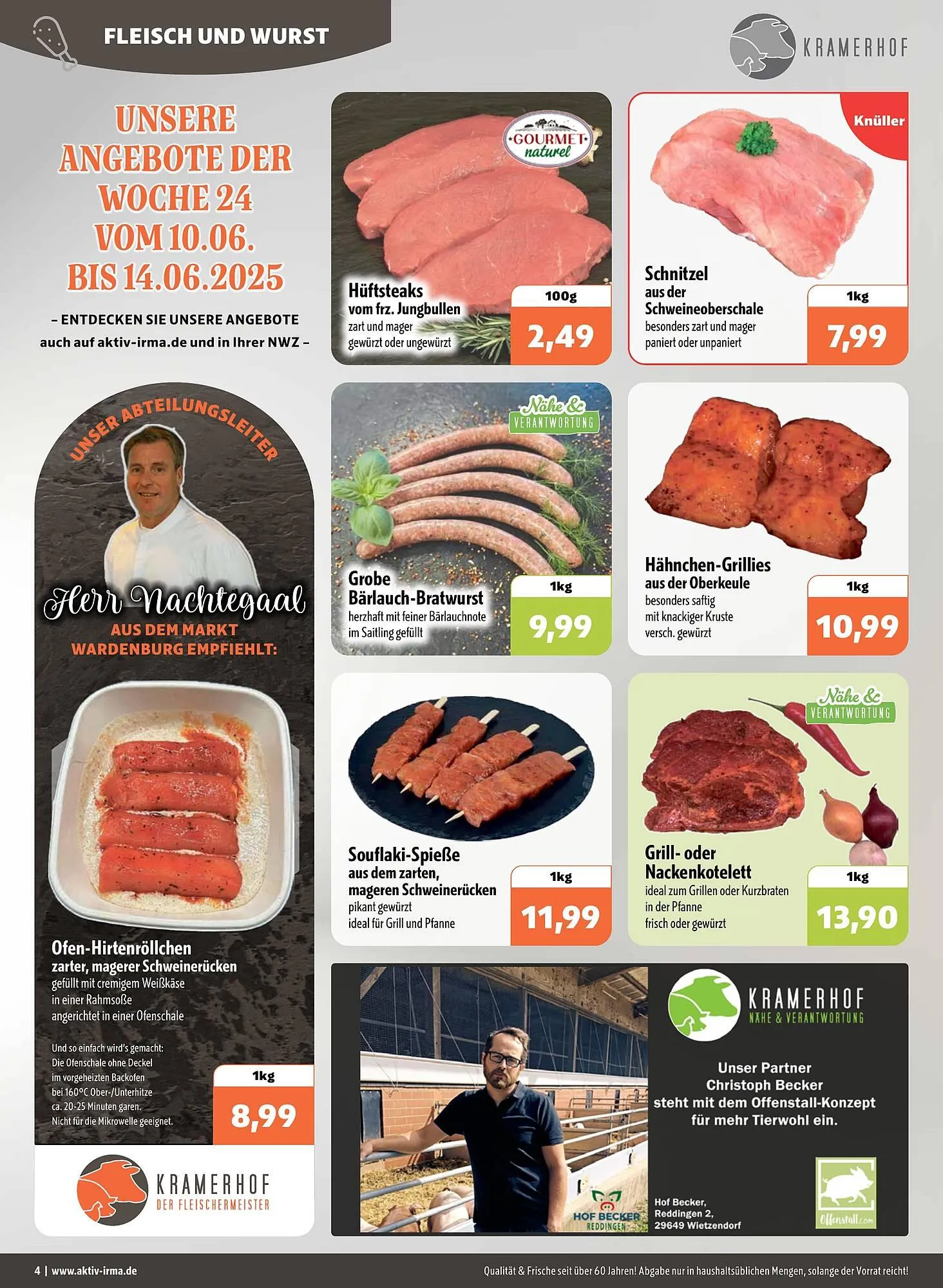 Aktiv Irma Prospekt von 9. Juni bis 14. Juni 2025 - Prospekt seite 4