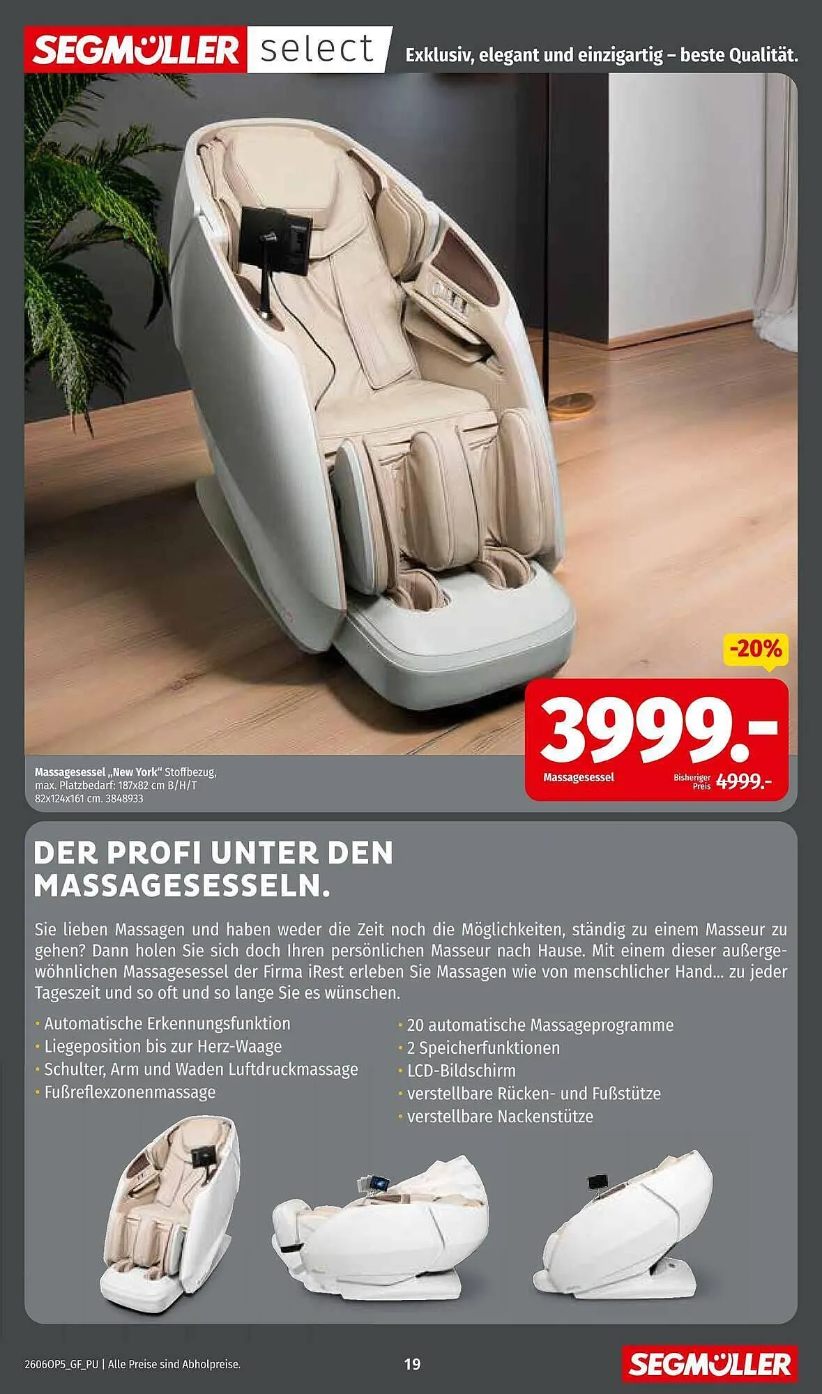 Segmüller Prospekt von 6. Juni bis 4. Juli 2026 - Prospekt seite 19
