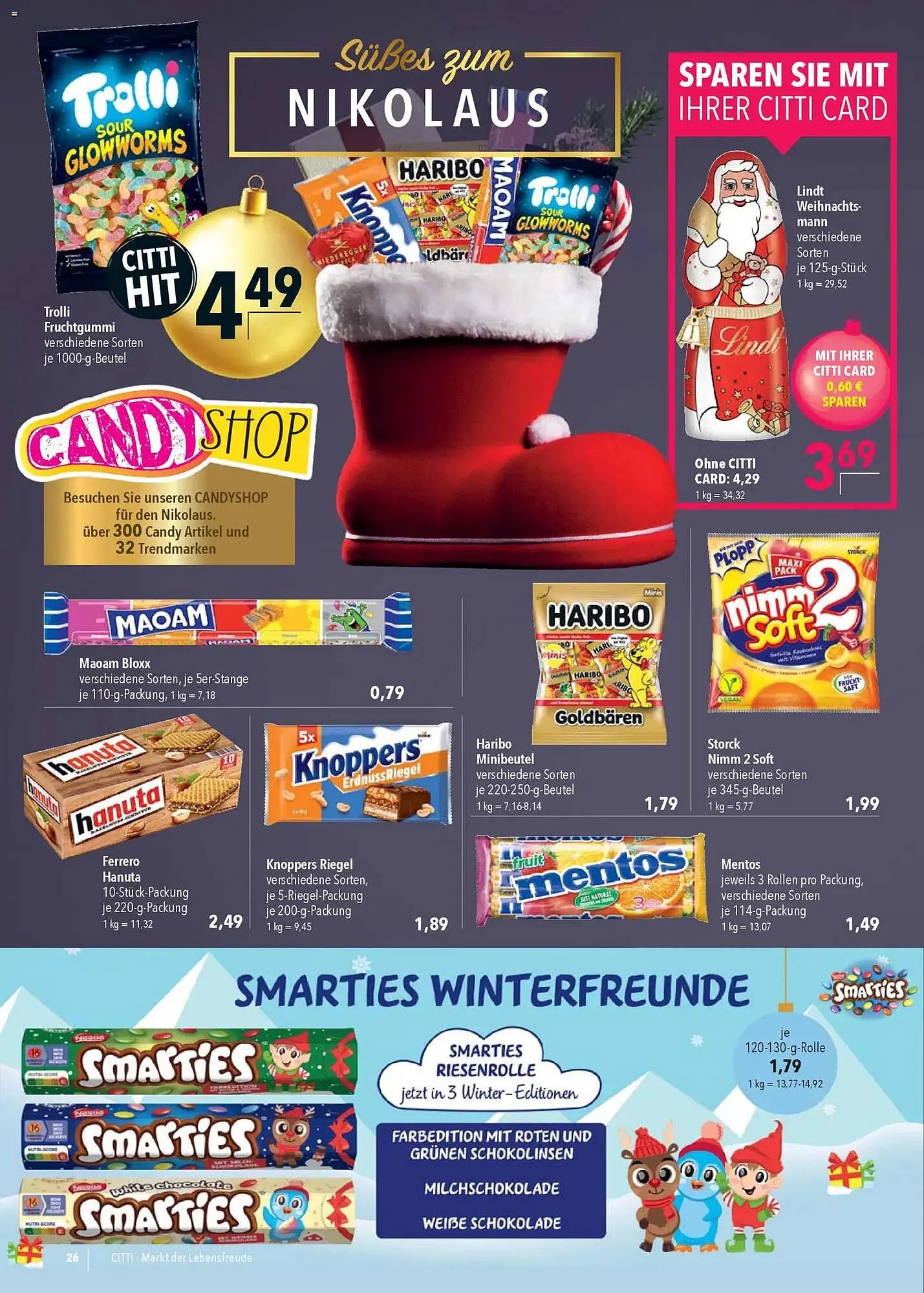 CITTI Markt Prospekt von 3. Dezember bis 9. Dezember 2025 - Prospekt seite 26