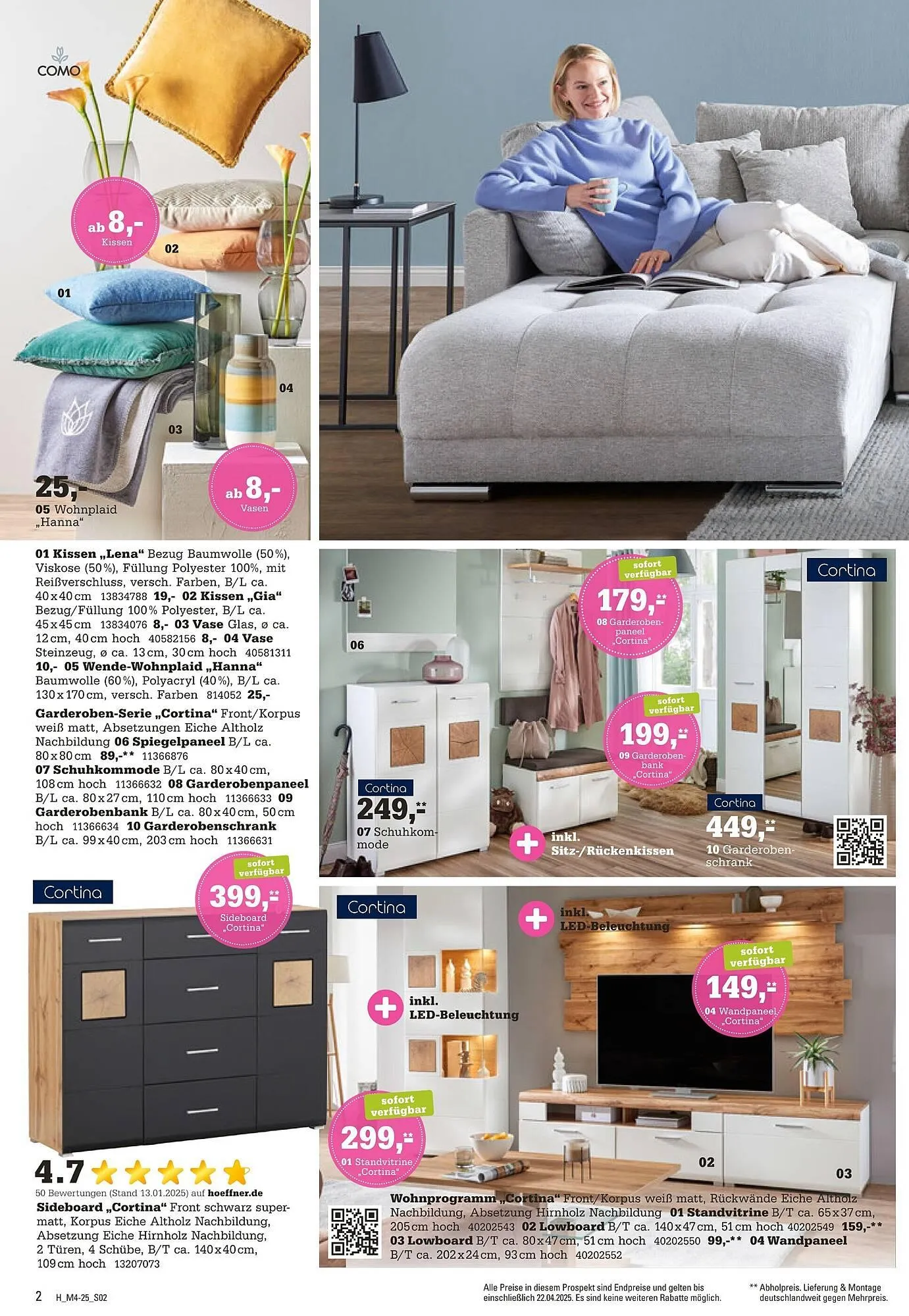 Höffner Prospekt von 9. April bis 22. April 2025 - Prospekt seite 2