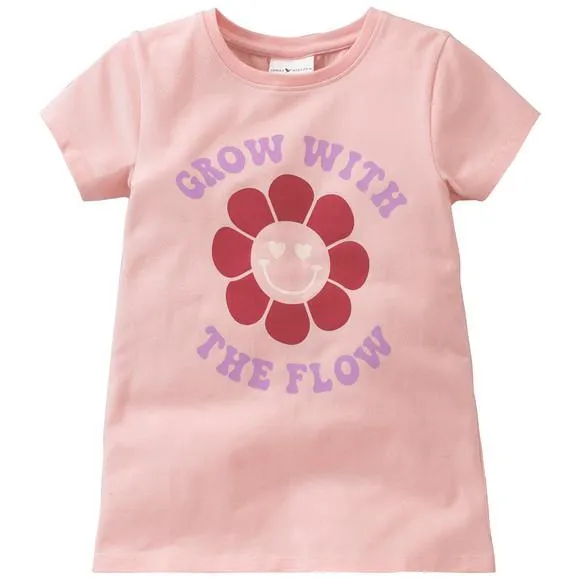 Mädchen T-Shirt mit Blumen-Print