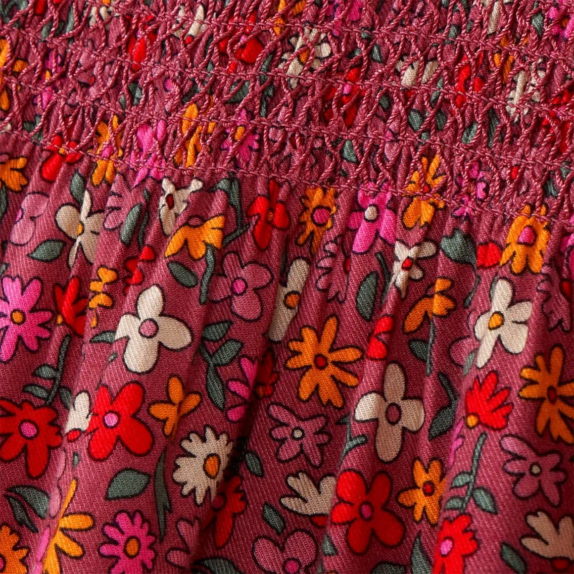 Mädchen Kleid mit floralem Print