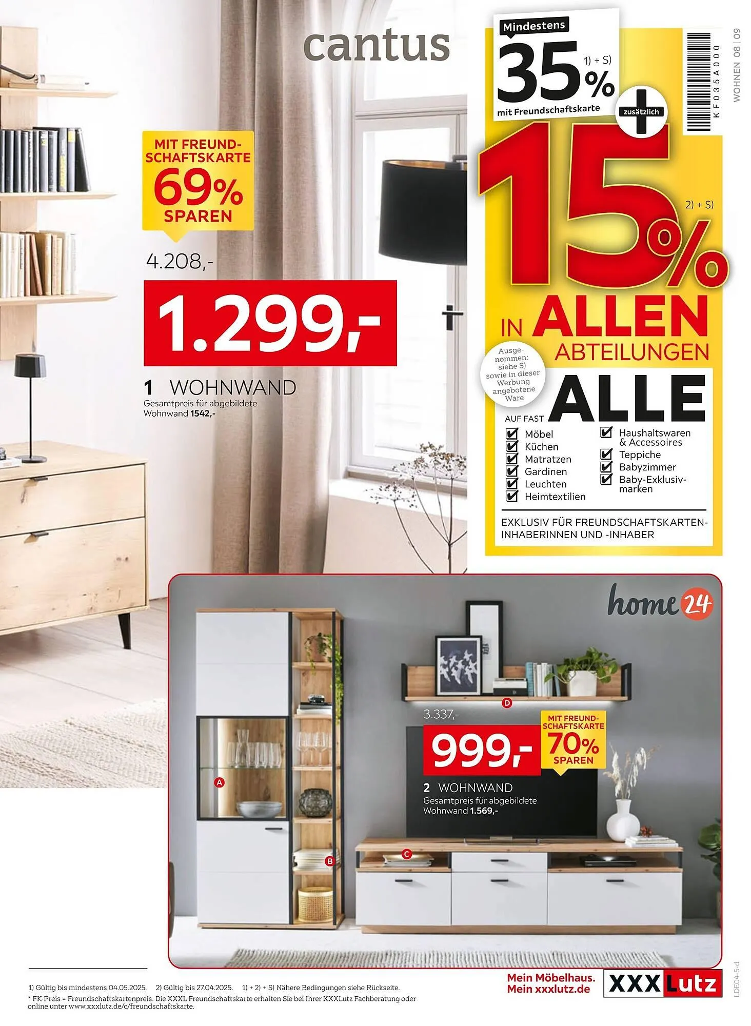 XXXLutz Prospekt von 21. April bis 27. April 2025 - Prospekt seite 9