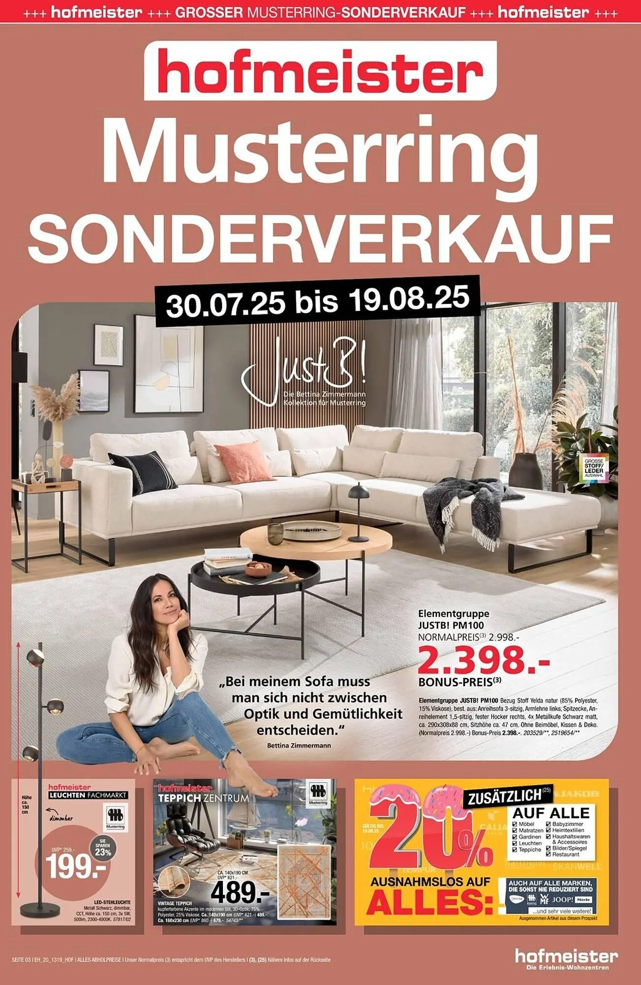 Hofmeister Prospekt von 30. Juli bis 19. August 2025 - Prospekt seite 3