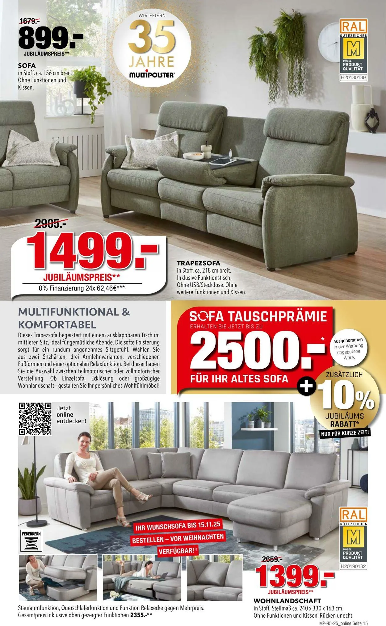 Multipolster Aktueller Prospekt von 5. November bis 19. November 2025 - Prospekt seite 15