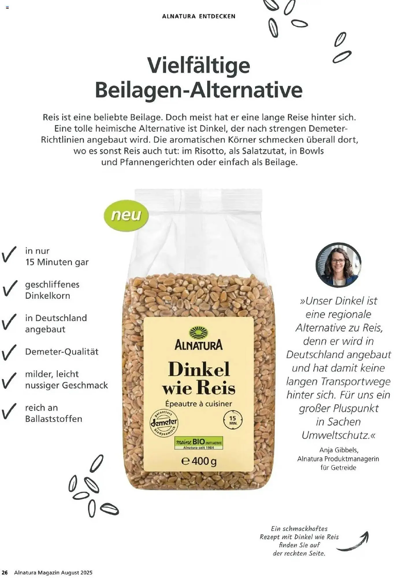 Alnatura Prospekt von 1. August bis 31. August 2025 - Prospekt seite 26