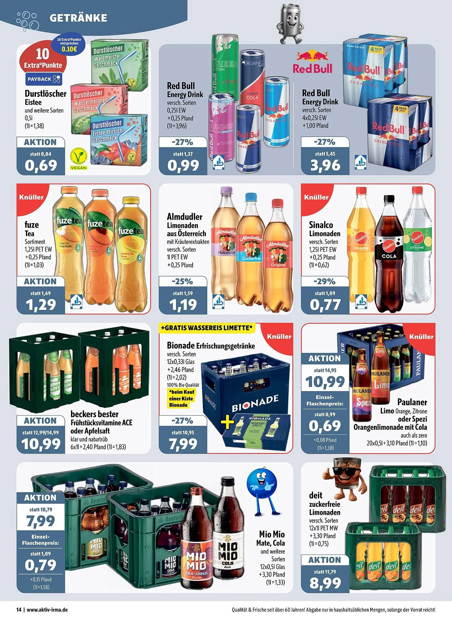 Aktiv Irma Prospekt von 7. Juli bis 12. Juli 2025 - Prospekt seite 14