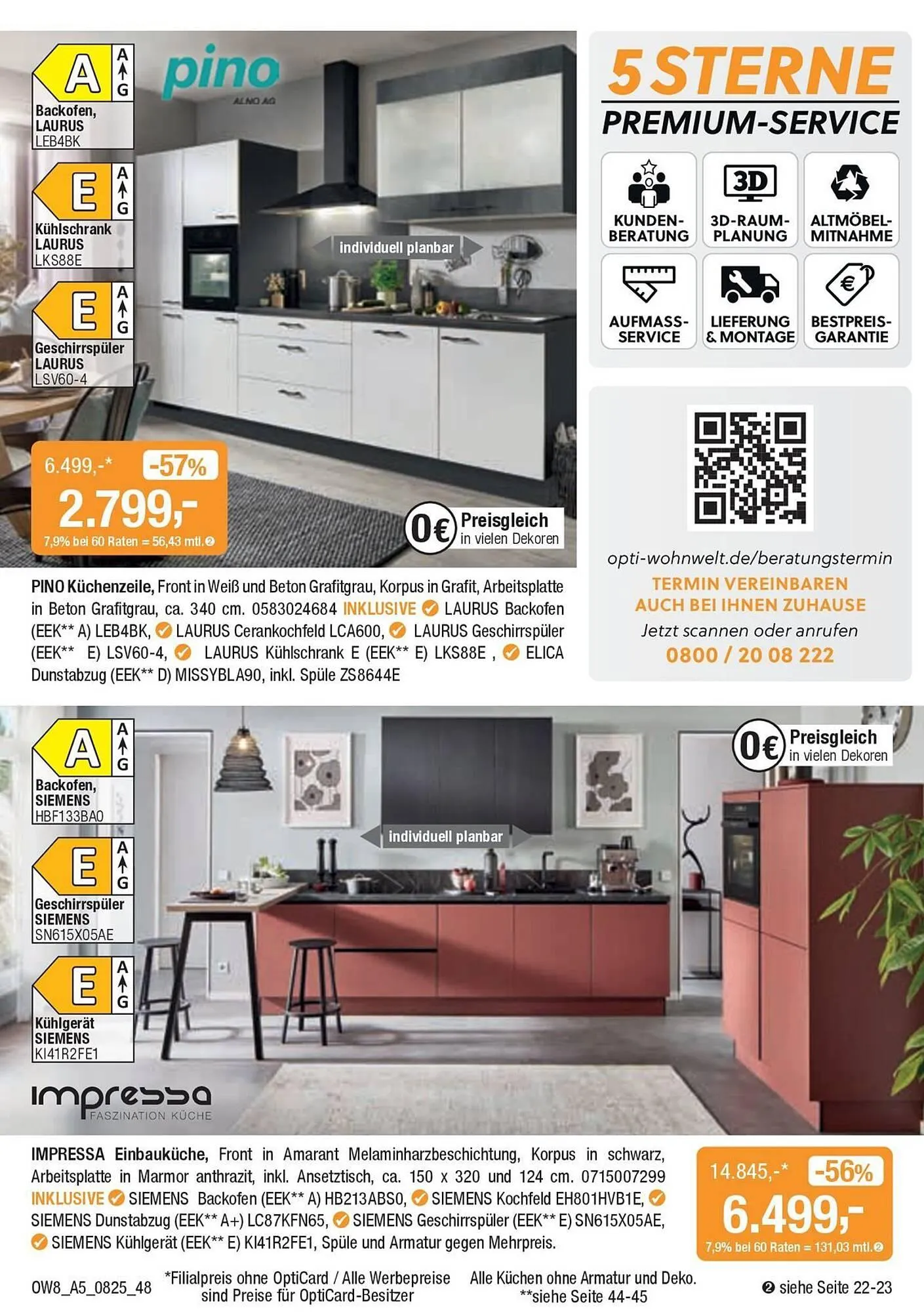 Opti Wohnwelt Prospekt von 25. Juli bis 23. August 2025 - Prospekt seite 63