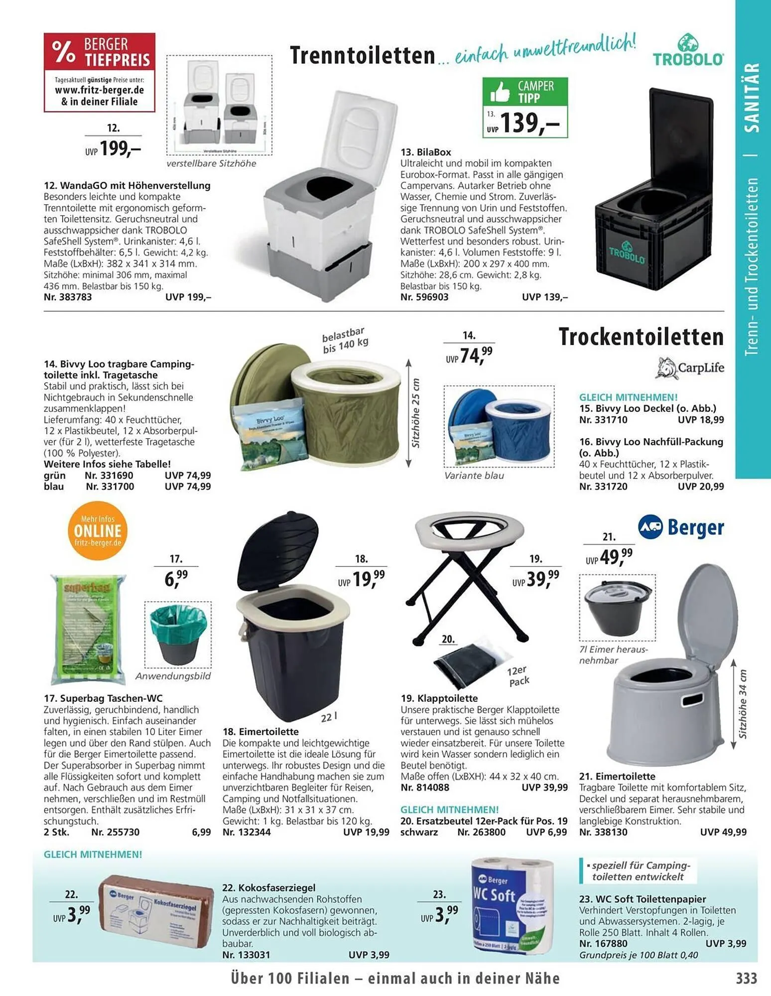 Fritz Berger Prospekt von 27. Mai bis 31. Dezember 2025 - Prospekt seite 333