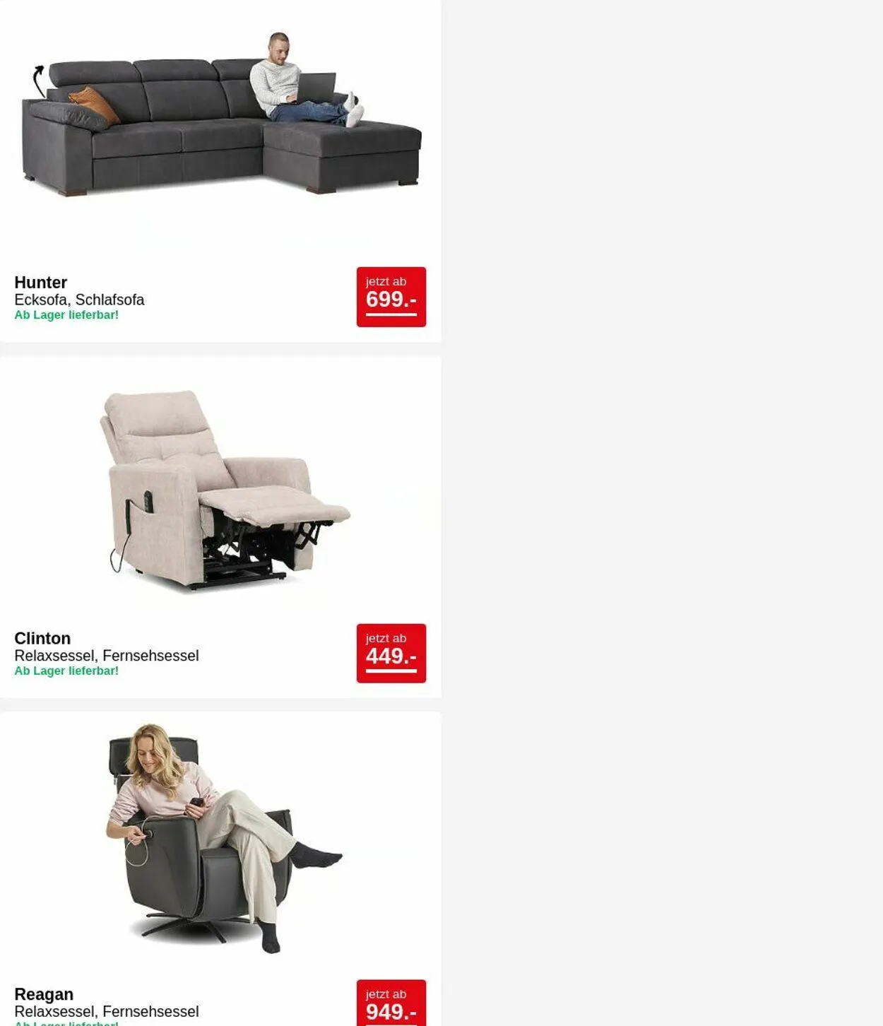 Seats and Sofas Aktueller Prospekt von 24. März bis 2. April 2025 - Prospekt seite 11