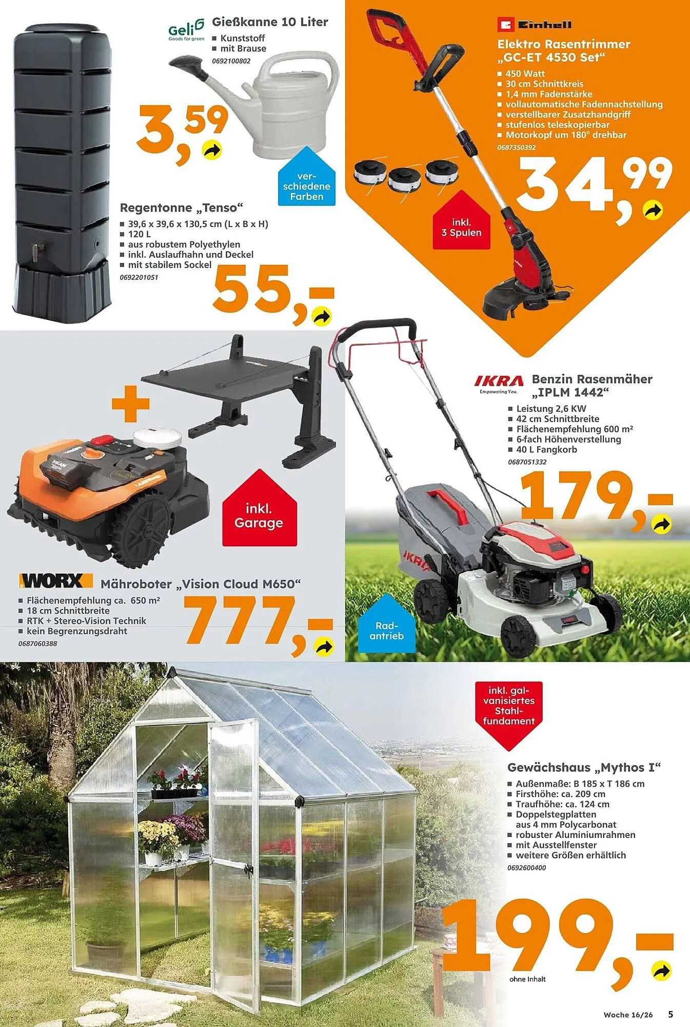 Globus Baumarkt Prospekt von 12. April bis 18. April 2026 - Prospekt seite 5
