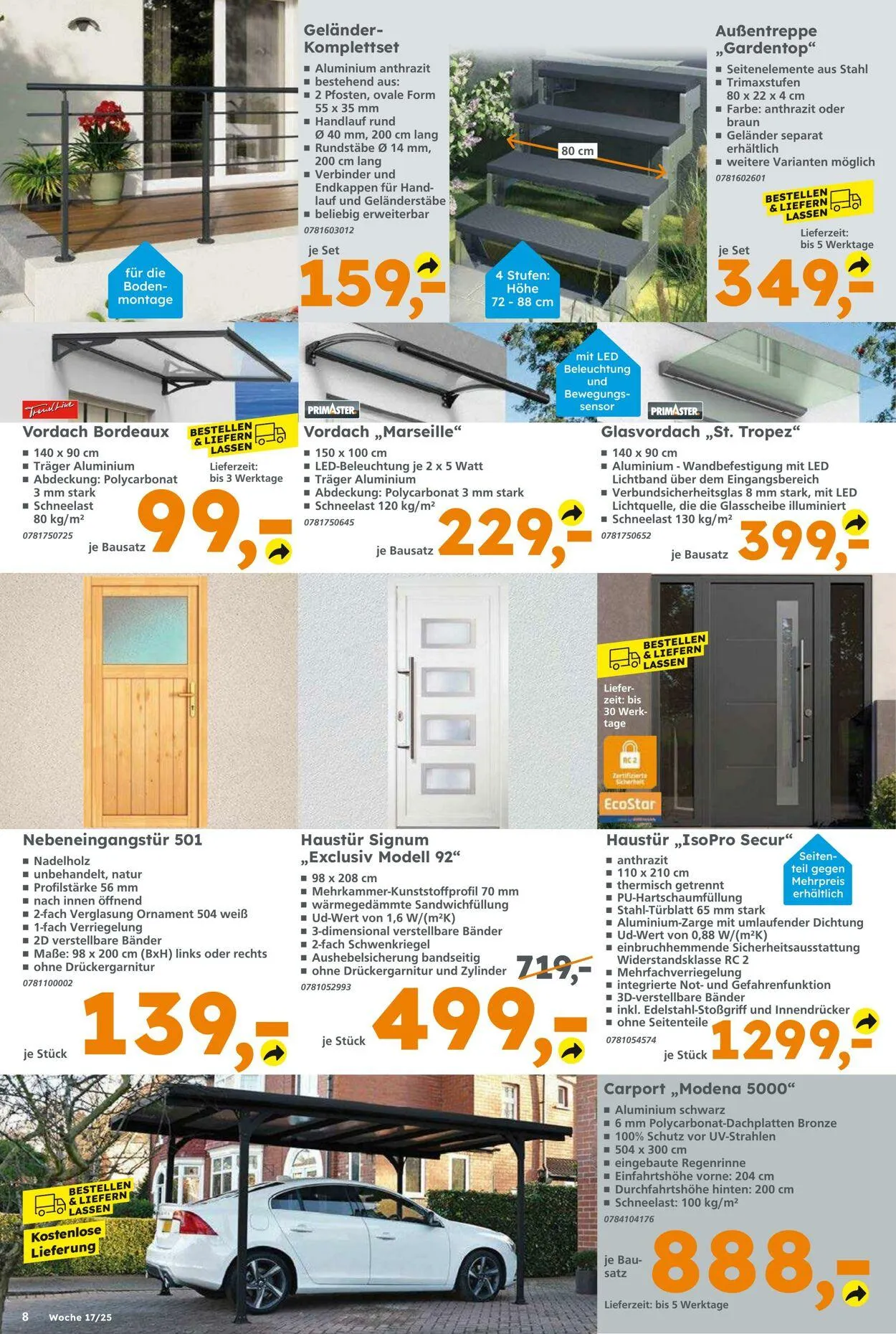 Globus Baumarkt Aktueller Prospekt von 20. April bis 26. April 2025 - Prospekt seite 8